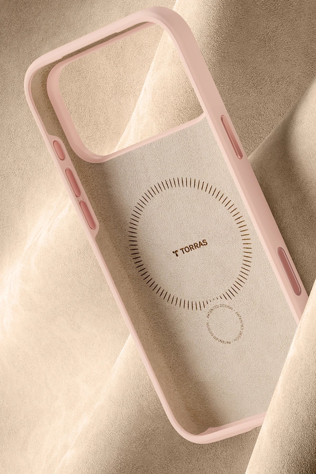 Torras O Stand Spin Silicone Serisi iPhone 17 Pro Max Magsafe Telefon Kılıfı