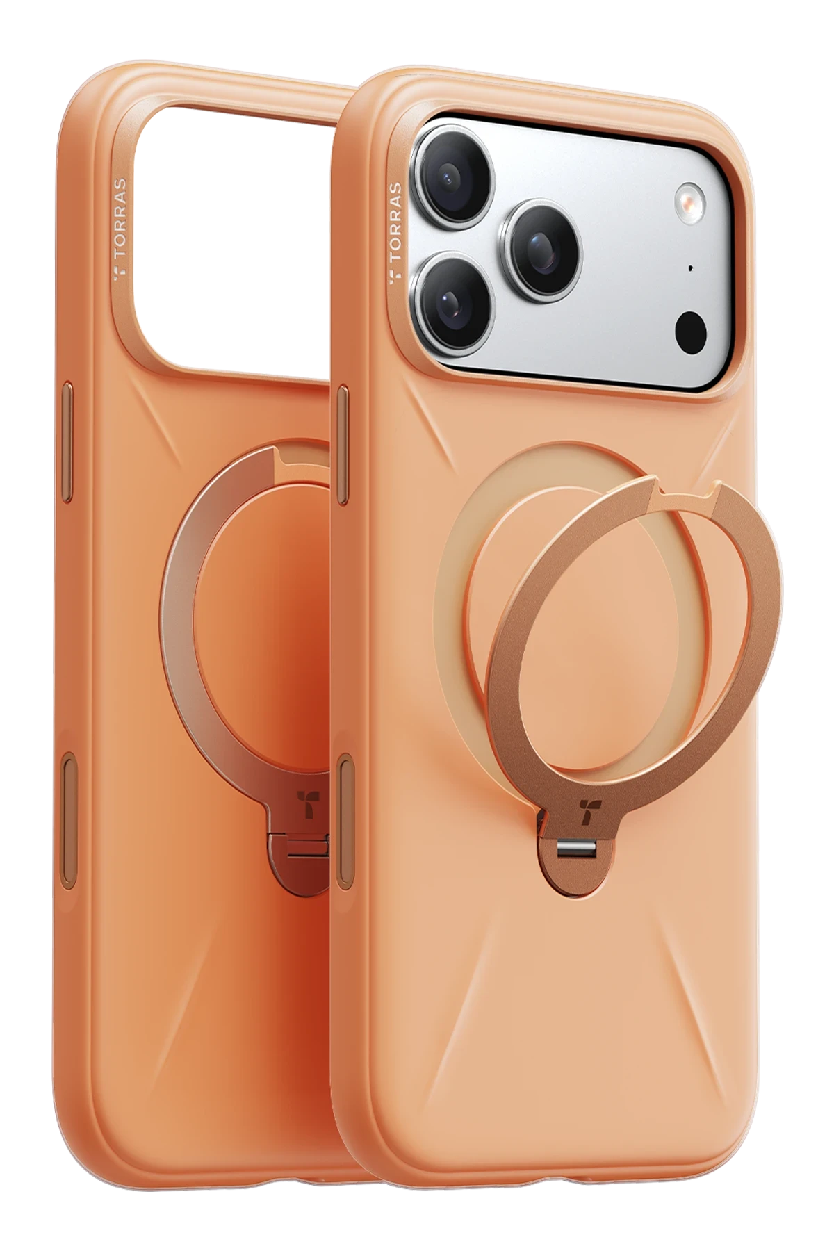 Torras iPhone 17 Pro Max O Stand Spin Silicone Serisi Magsafe Kılıf