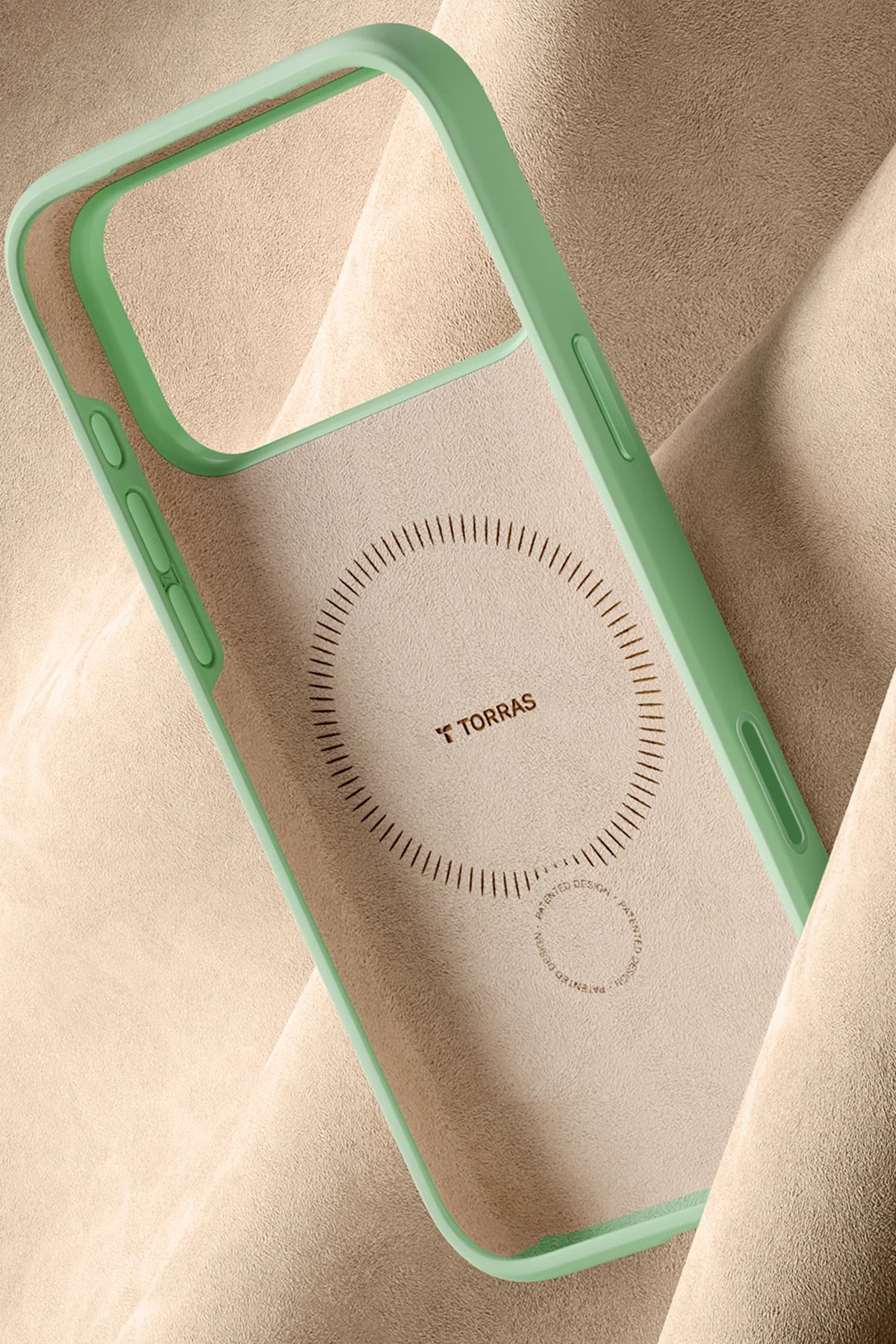 Torras O Stand Spin Silicone Serisi iPhone 17 Pro Max Magsafe Telefon Kılıfı