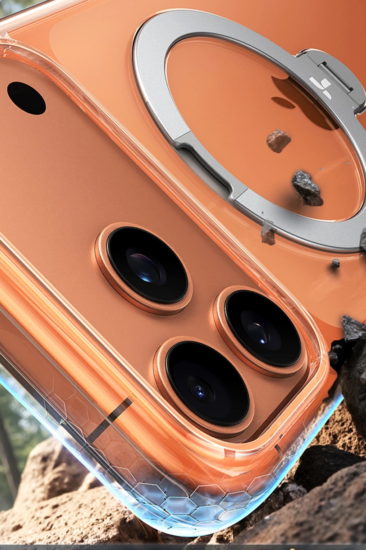 Torras O Stand Spin Serisi iPhone 17 Pro Max Magsafe Telefon Kılıfı