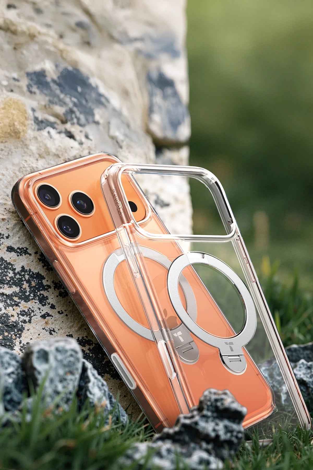 Torras O Stand Spin Serisi iPhone 17 Pro Max Magsafe Telefon Kılıfı