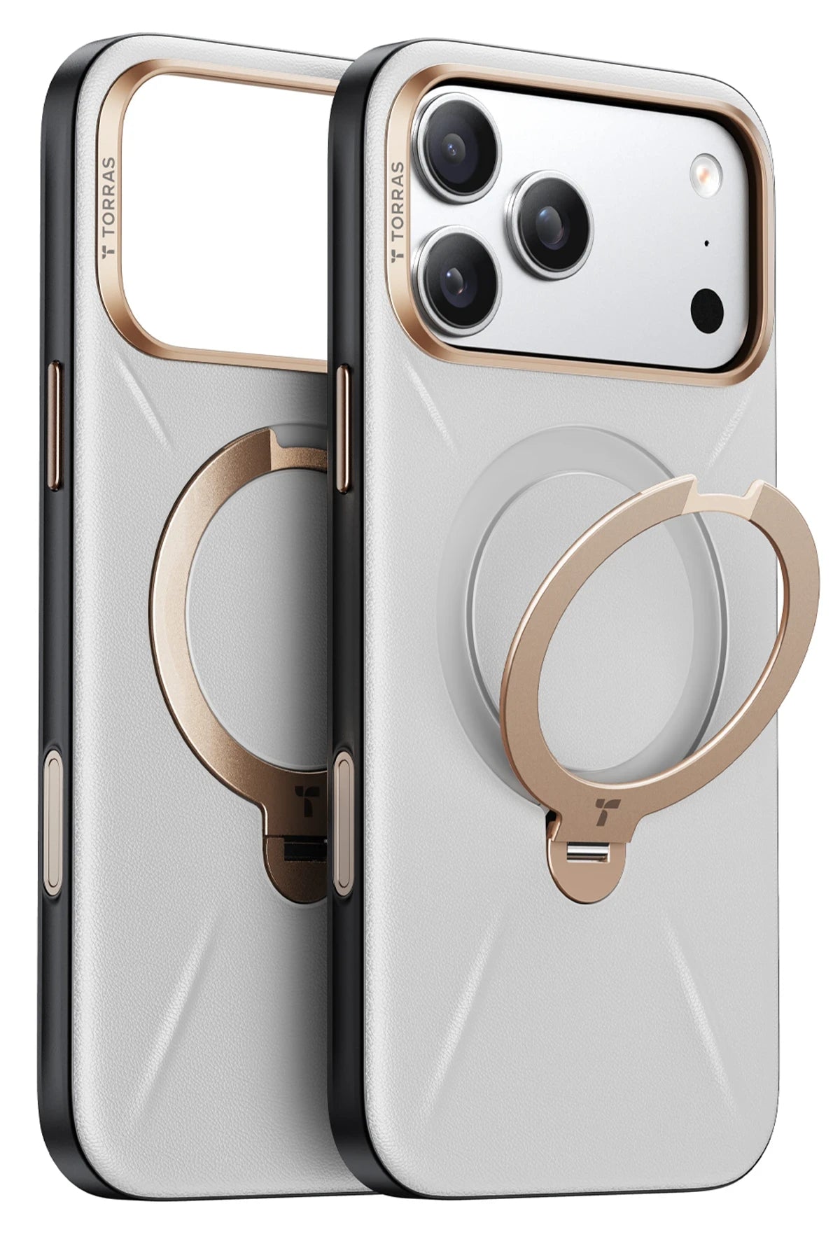Torras iPhone 17 Pro Max O Stand Spin VegSkin Serisi Magsafe Kılıf