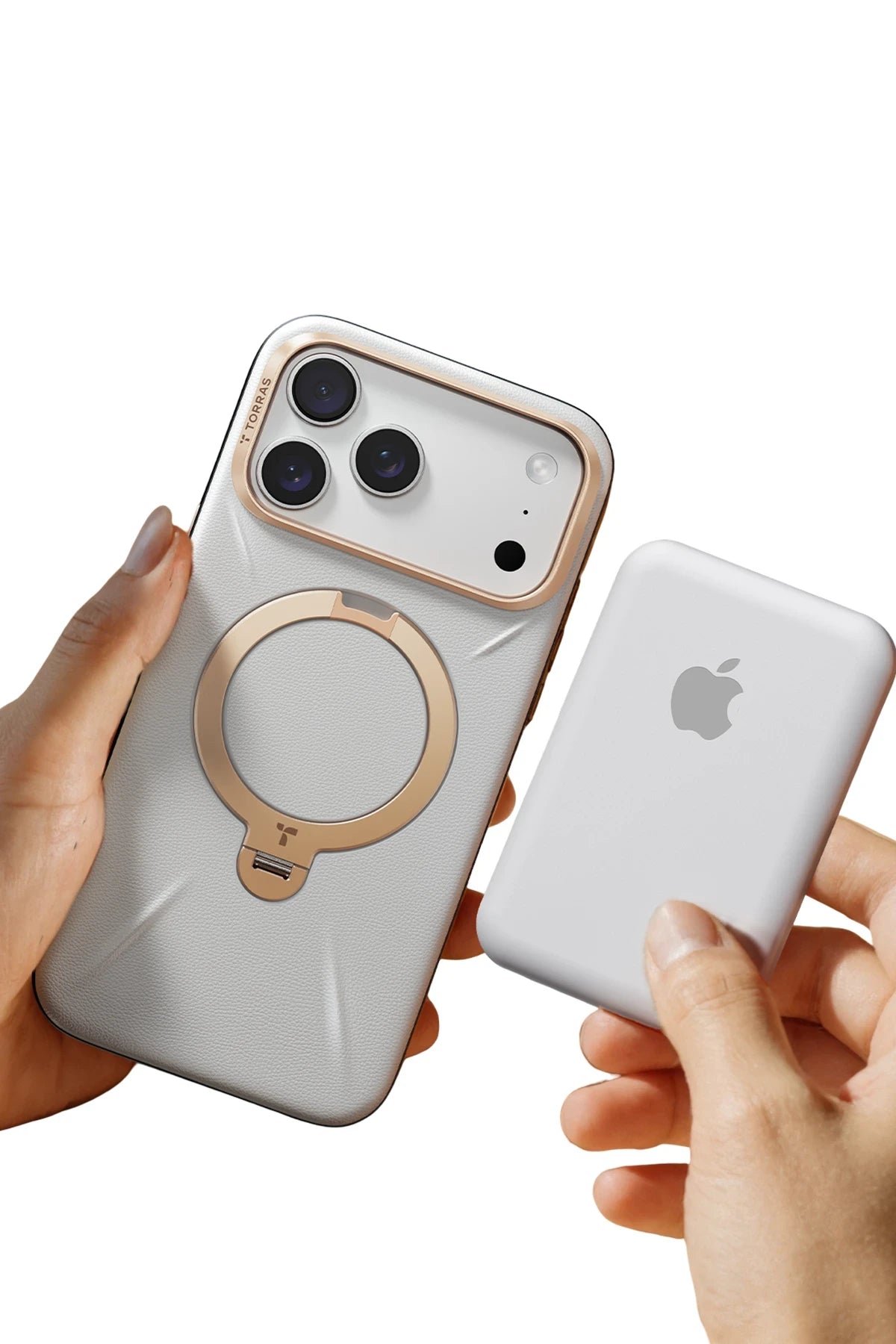 Torras iPhone 17 Pro Max O Stand Spin VegSkin Serisi Magsafe Kılıf