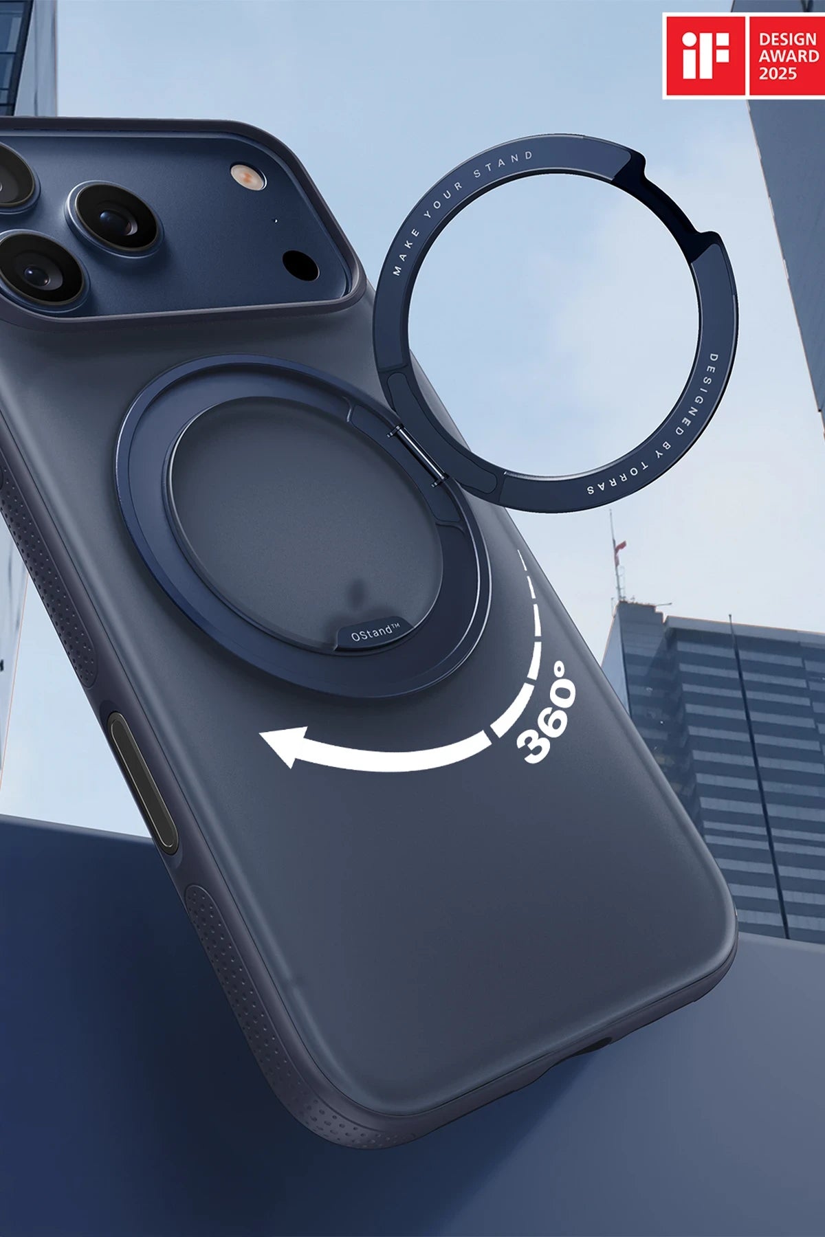 Torras O Stand R Fitness Serisi iPhone 17 Pro Magsafe Telefon Kılıfı