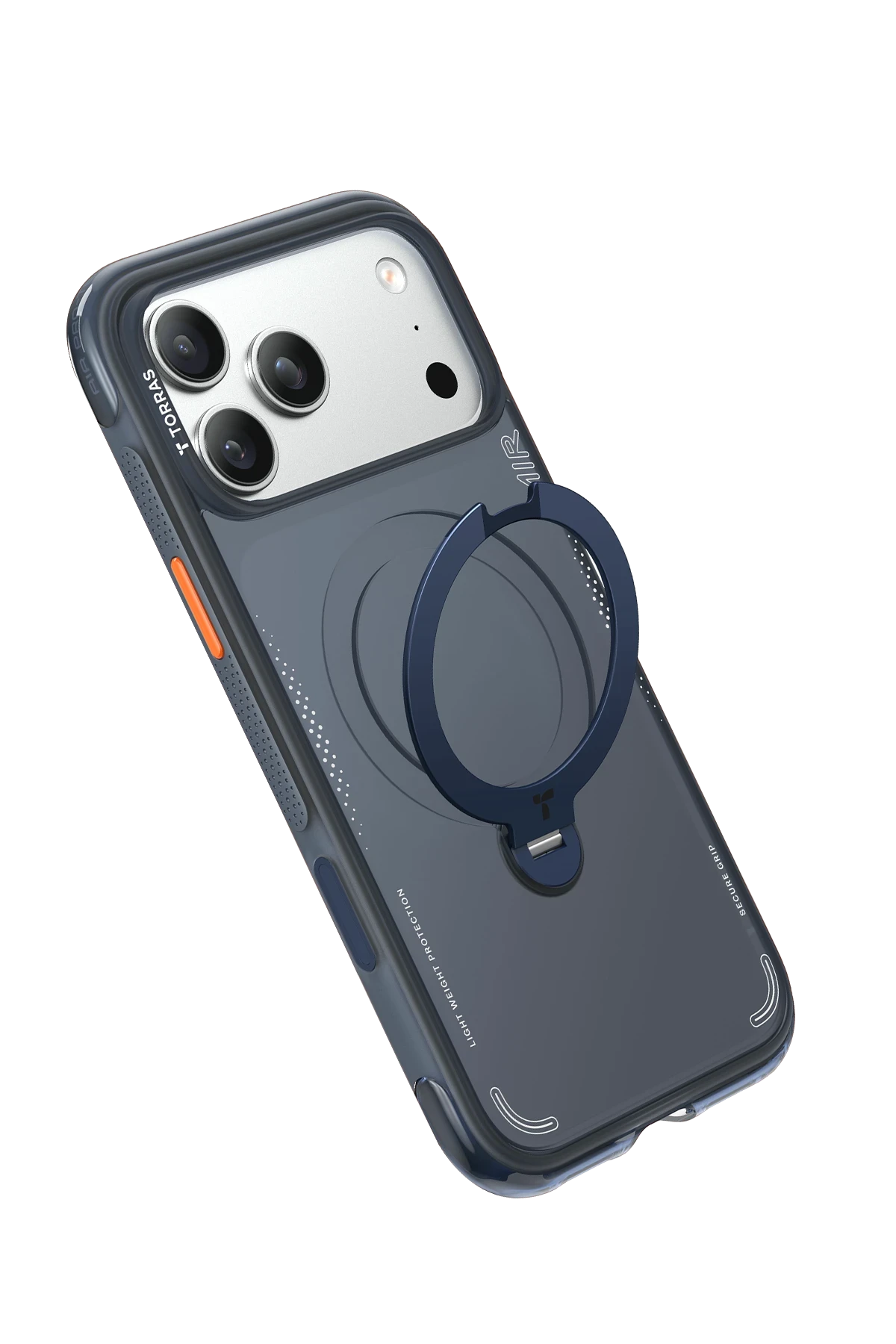 Torras O Stand Spin Air Serisi Apple iPhone 17 Pro Magsafe Telefon Kılıfı