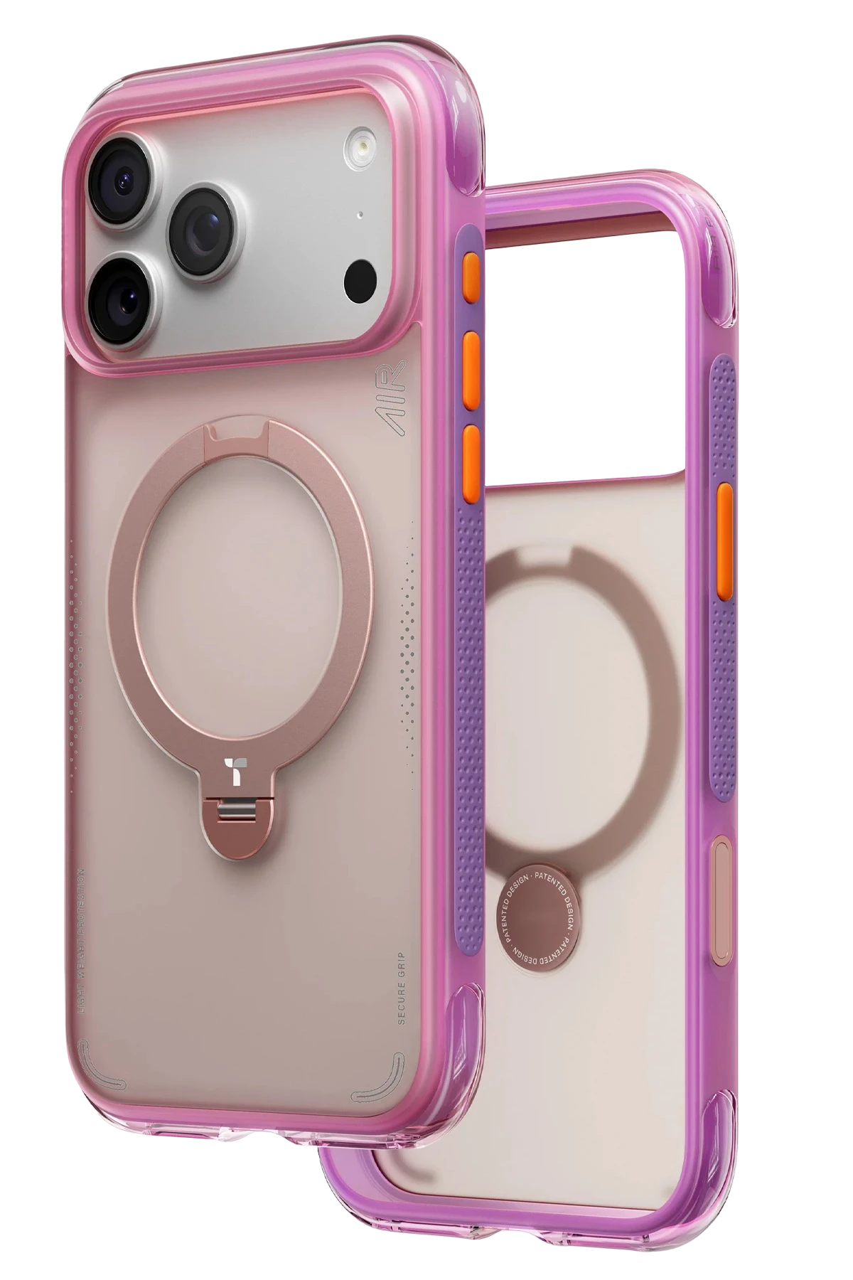 Torras O Stand Spin Air Serisi Apple iPhone 17 Pro Magsafe Telefon Kılıfı