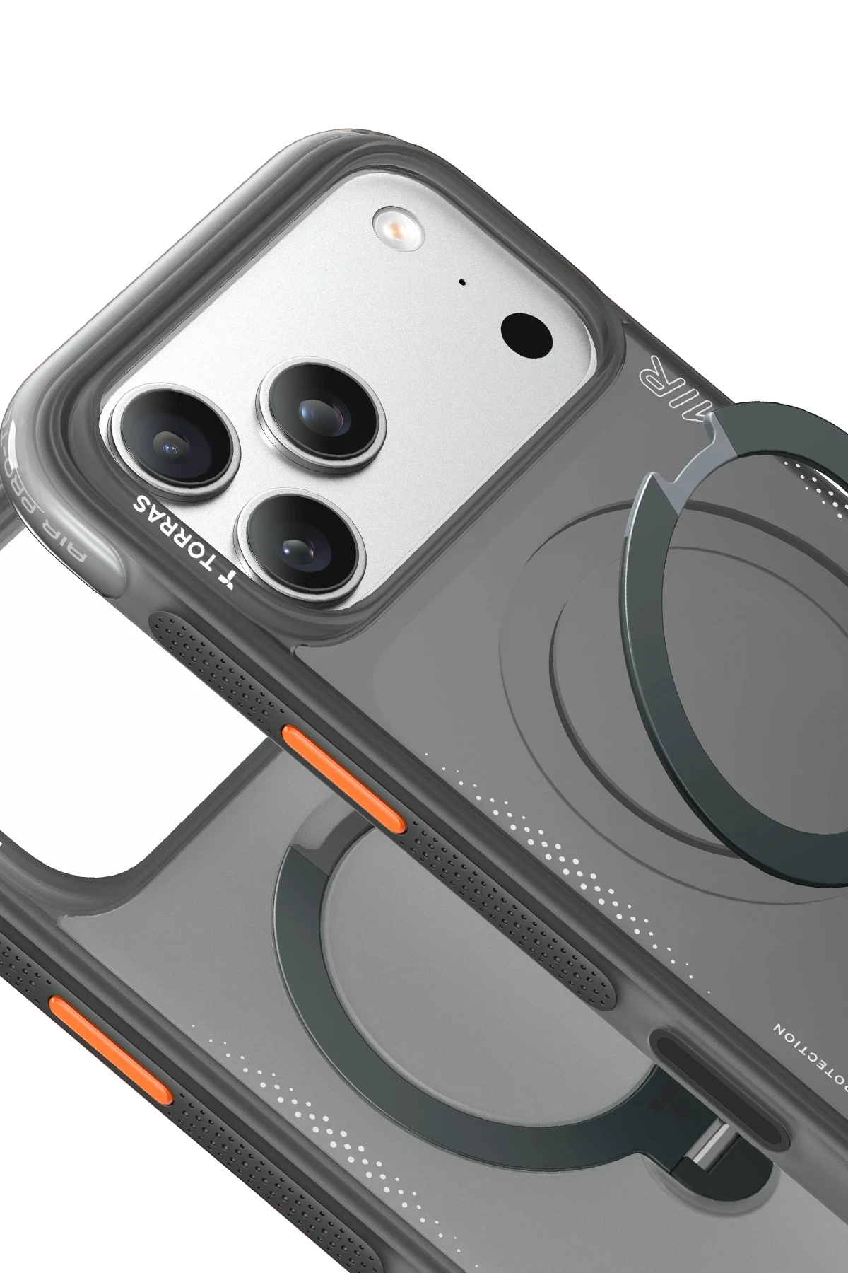 Torras O Stand Spin Air Serisi Apple iPhone 17 Pro Magsafe Telefon Kılıfı