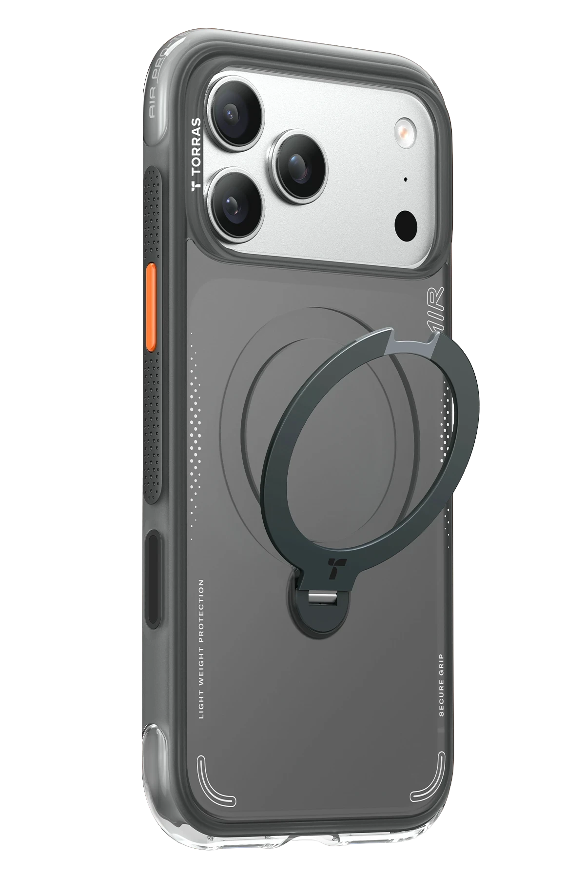 Torras O Stand Spin Air Serisi Apple iPhone 17 Pro Magsafe Telefon Kılıfı