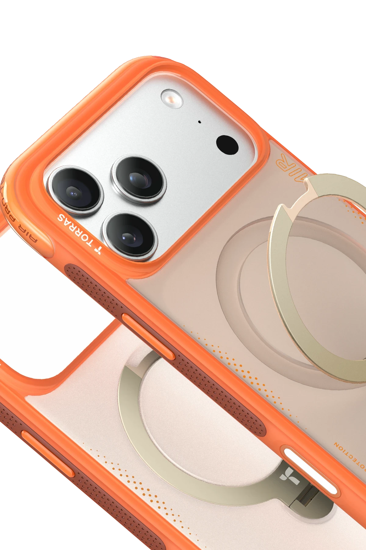 Torras iPhone 17 Pro O Stand Spin Air Serisi Magsafe Telefon Kılıfı