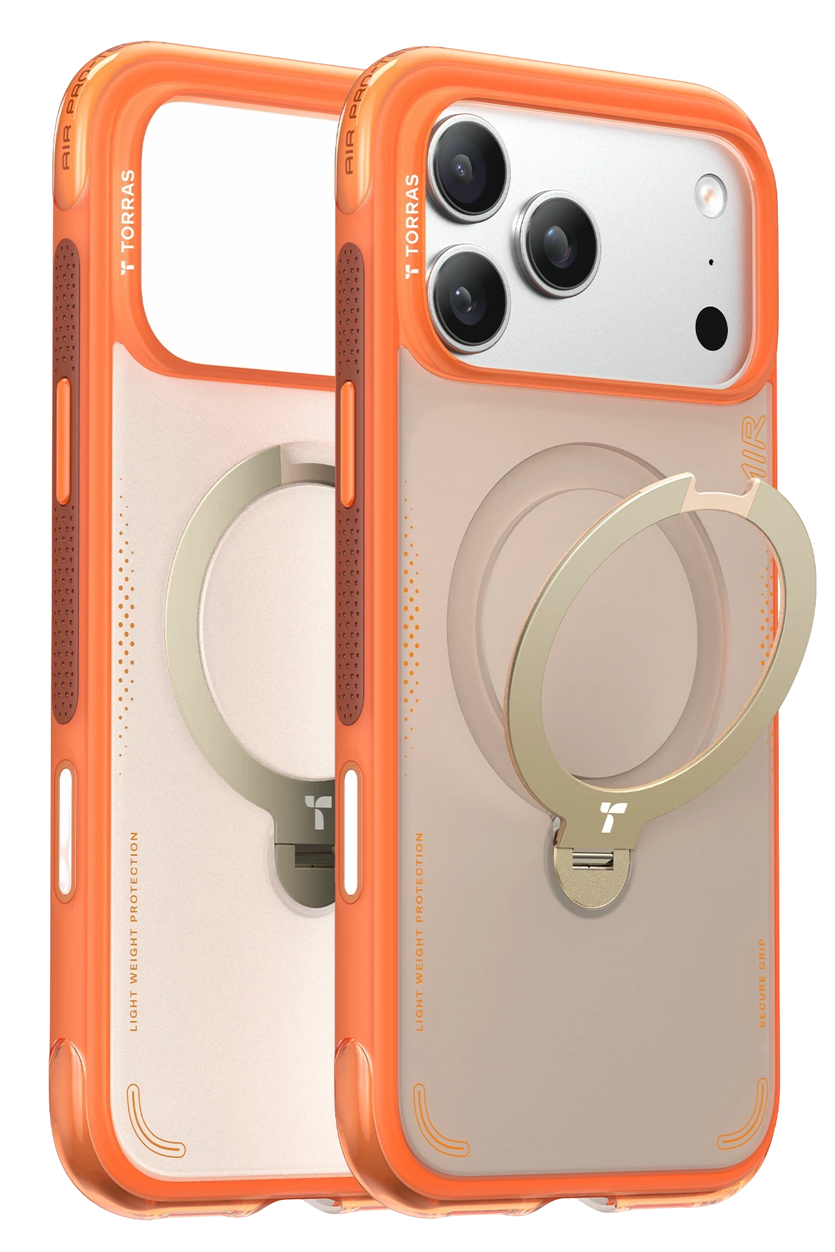 Torras O Stand Spin Air Serisi Apple iPhone 17 Pro Magsafe Telefon Kılıfı