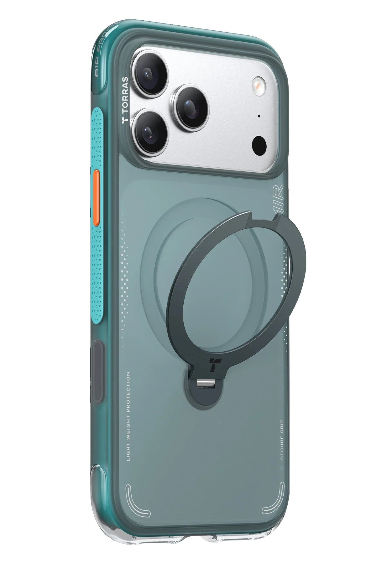 Torras iPhone 17 Pro O Stand Spin Air Serisi Magsafe Telefon Kılıfı