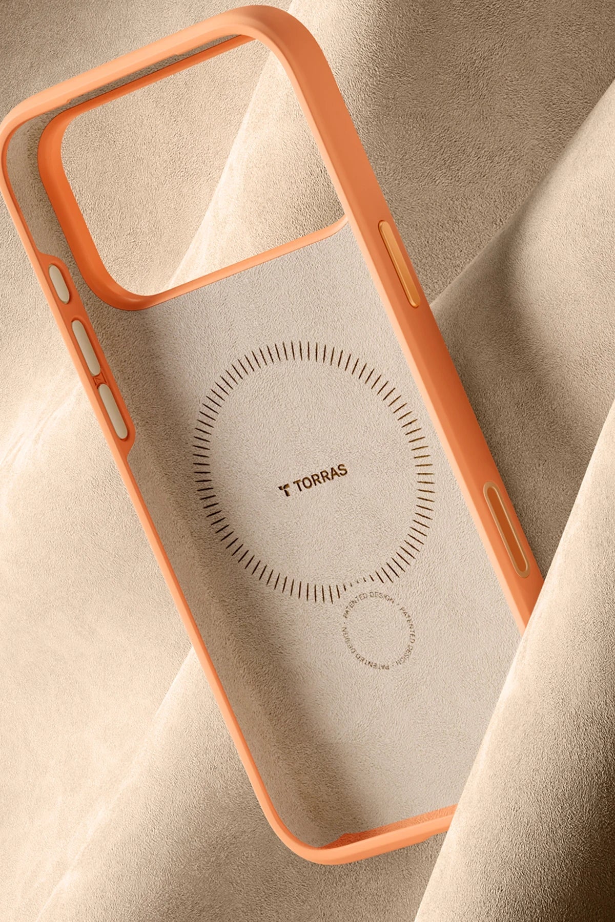 Torras O Stand Spin Silicone Serisi iPhone 17 Pro Magsafe Telefon Kılıfı