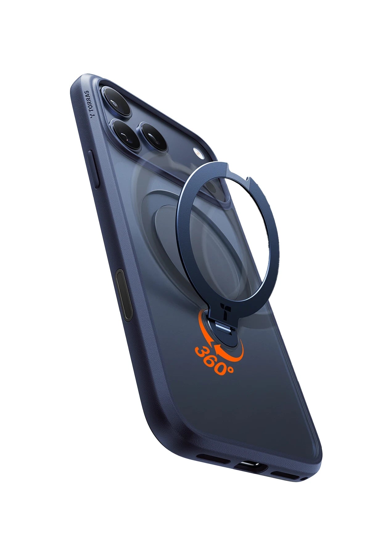 Torras O Stand Spin Serisi iPhone 17 Pro Magsafe Telefon Kılıfı