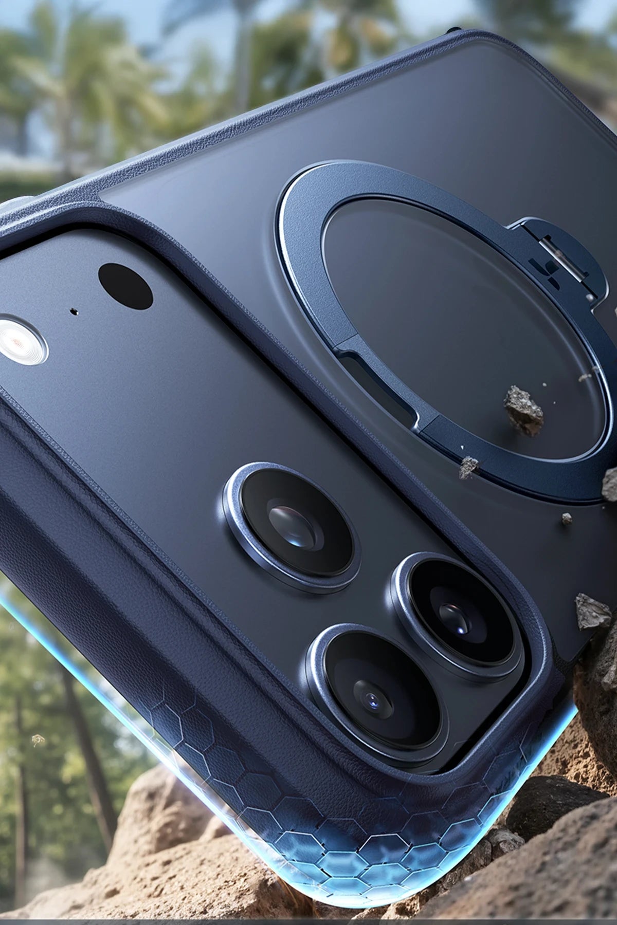 Torras O Stand Spin Serisi iPhone 17 Pro Magsafe Telefon Kılıfı