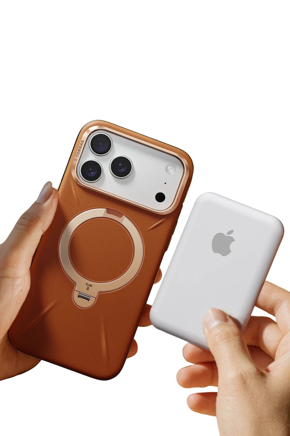 Torras O Stand Spin VegSkin Serisi iPhone 17 Pro Magsafe Telefon Kılıfı