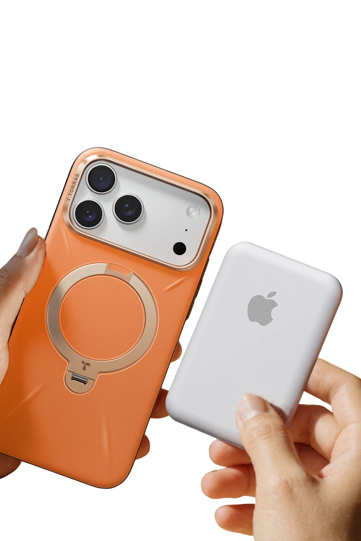 Torras O Stand Spin VegSkin Serisi iPhone 17 Pro Magsafe Telefon Kılıfı