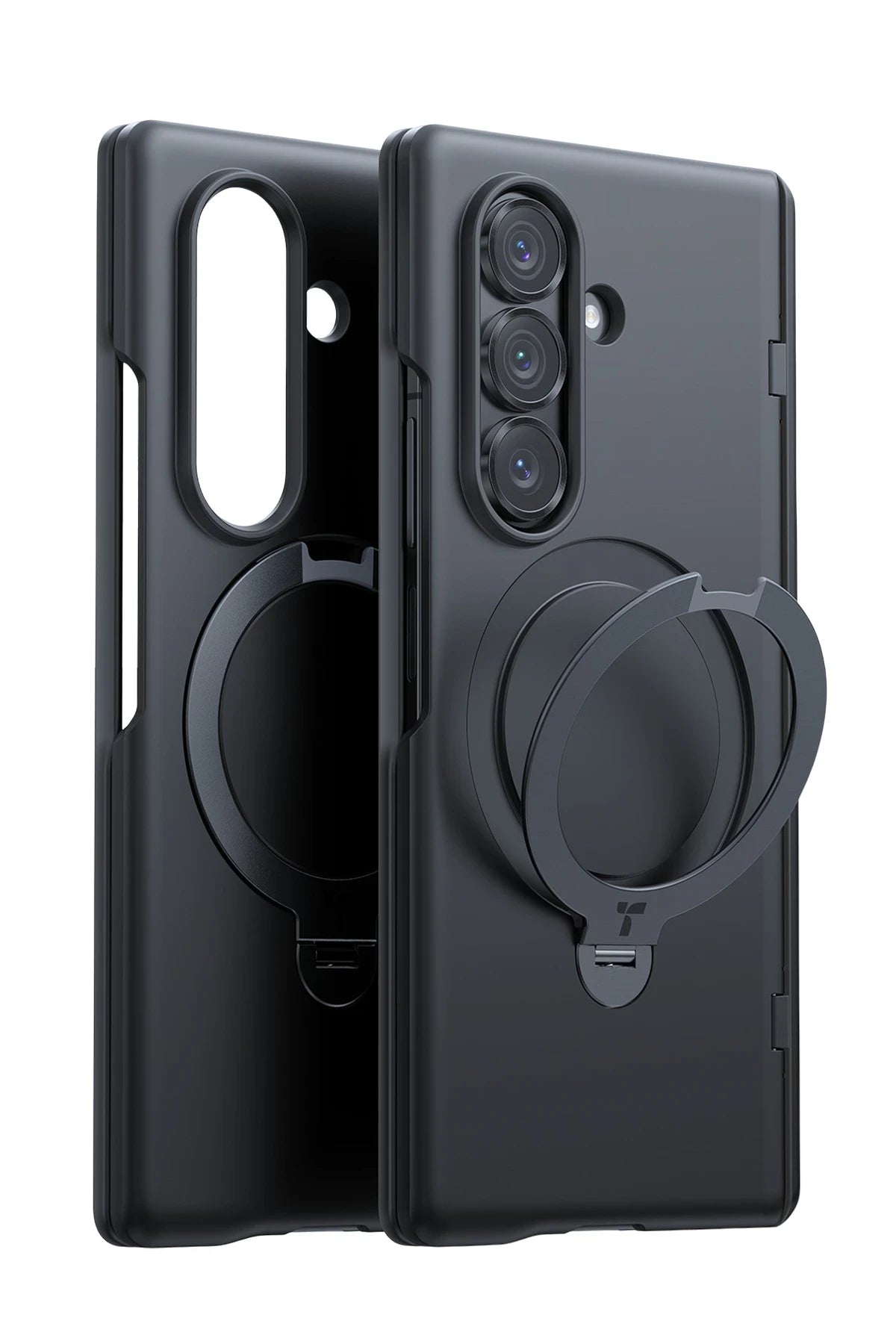 Torras O Stand Spin Serisi Samsung Galaxy Z Fold 7 Magsafe Telefon Kılıfı + 2 Adet Ekran Koruyuculu