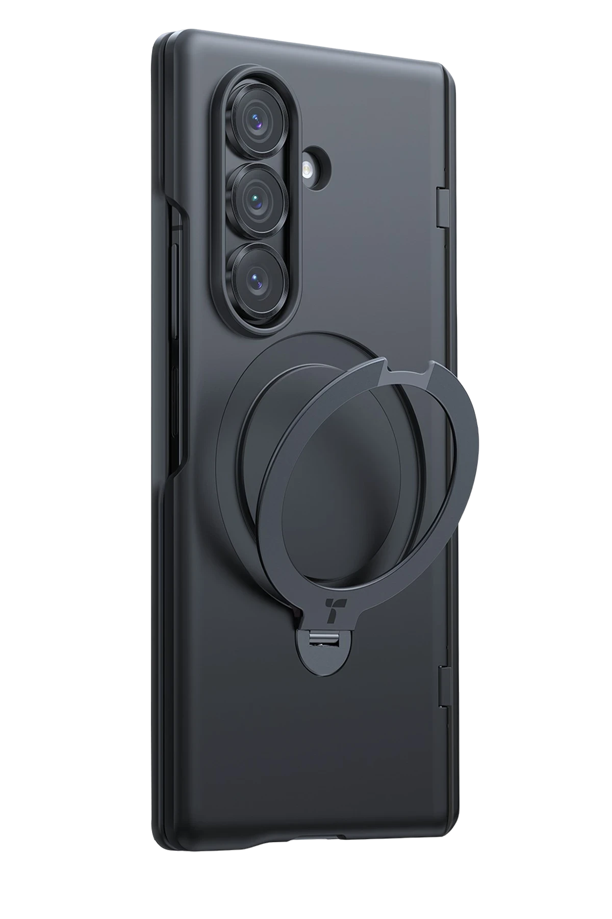 Torras O Stand Spin Serisi Samsung Galaxy Z Fold 7 Magsafe Telefon Kılıfı + 2 Adet Ekran Koruyuculu