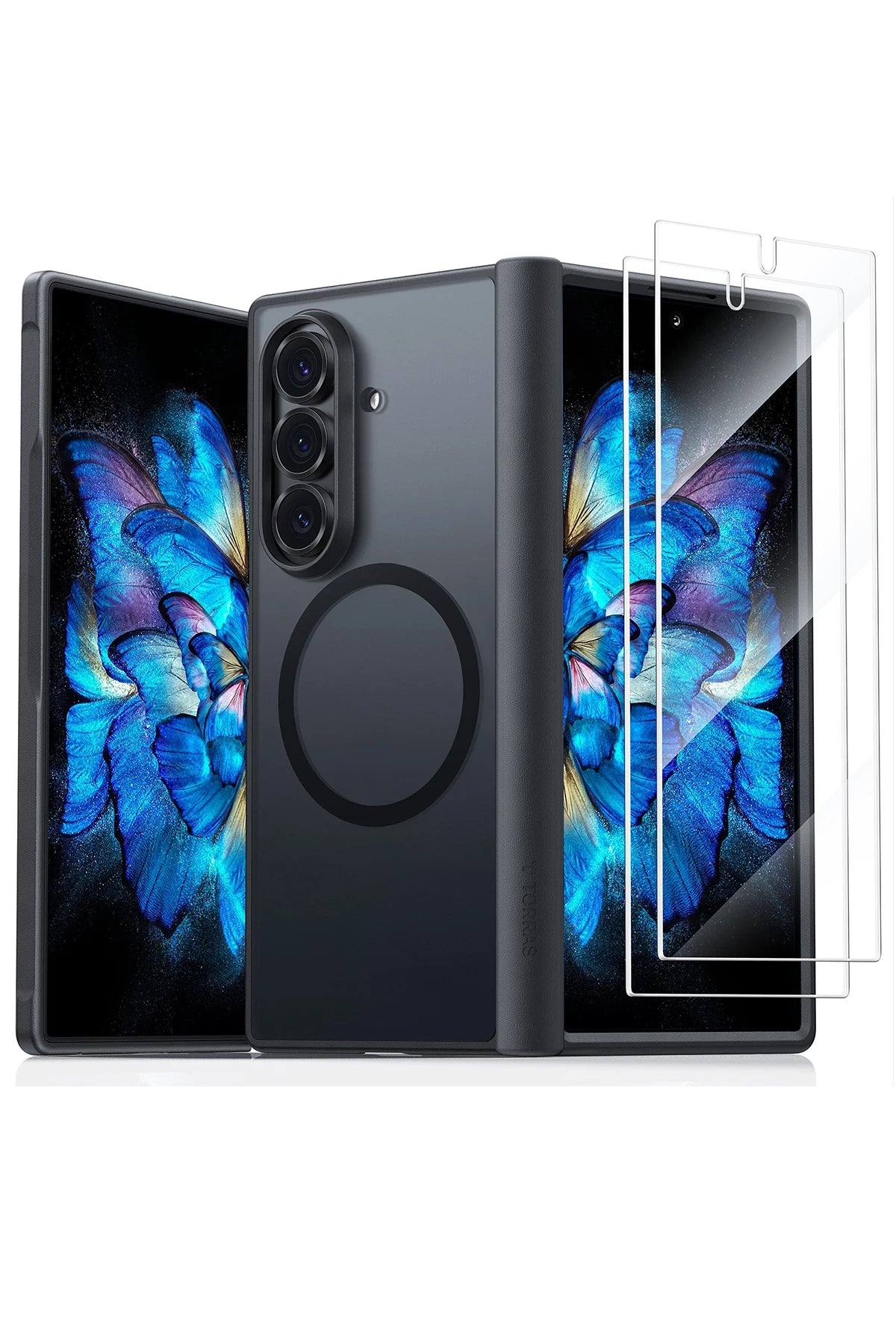 Torras Guardian Samsung Galaxy Z Fold 7 2 Adet Ekran Koruyuculu Magsafe Telefon Kılıfı