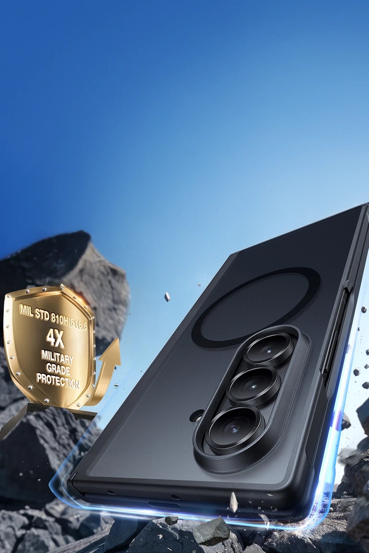 Torras Guardian Galaxy Z Fold 7 Magsafe Telefon Kılıfı + 2 Adet Ekran Koruyuculu