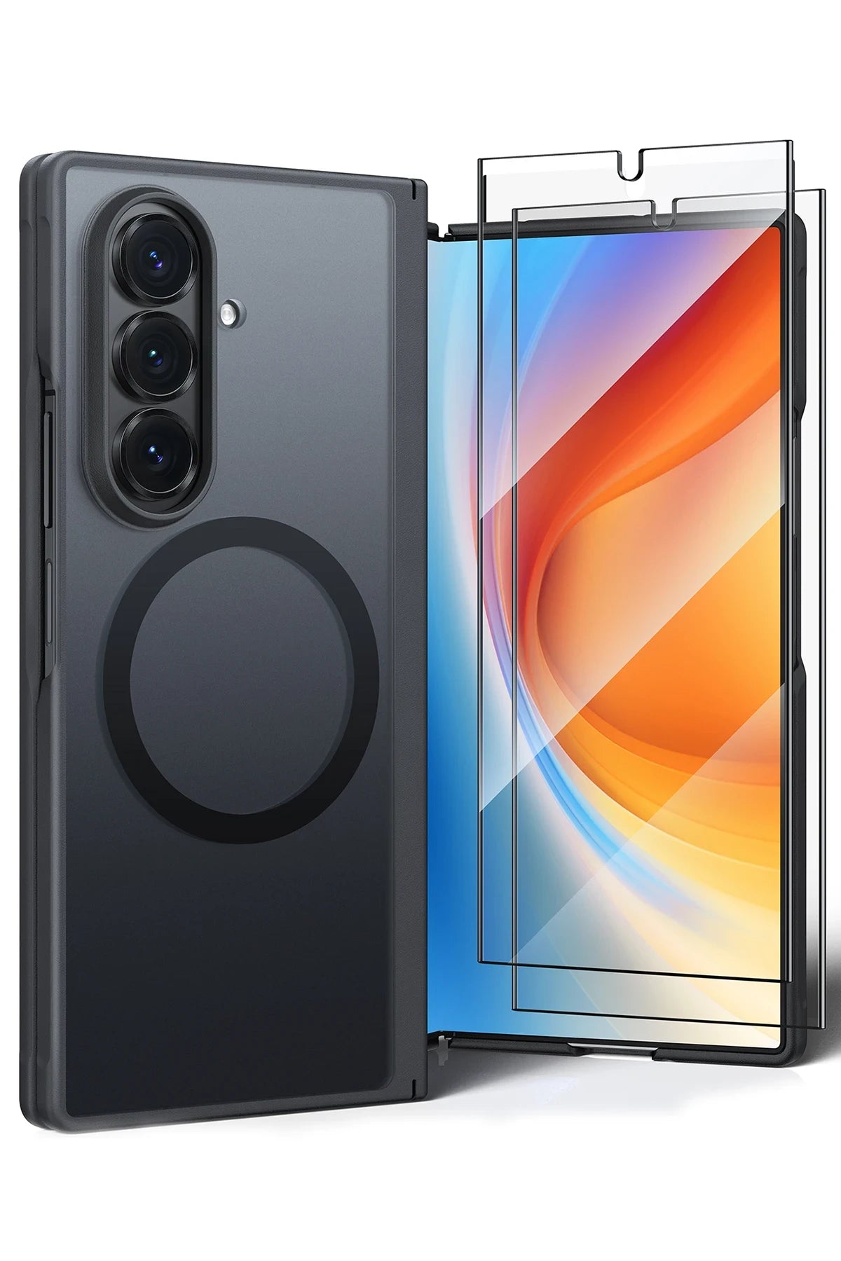 Torras Guardian Galaxy Z Fold 7 Magsafe Telefon Kılıfı + 2 Adet Ekran Koruyuculu