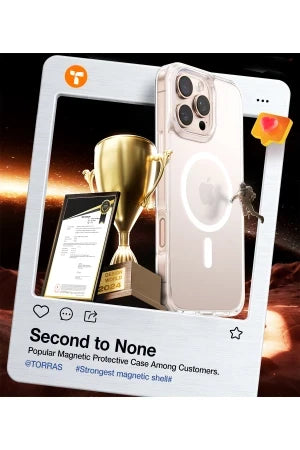 Torras iPhone 16 Pro Max Diamond Clear Magsafe Telefon Kılıfı