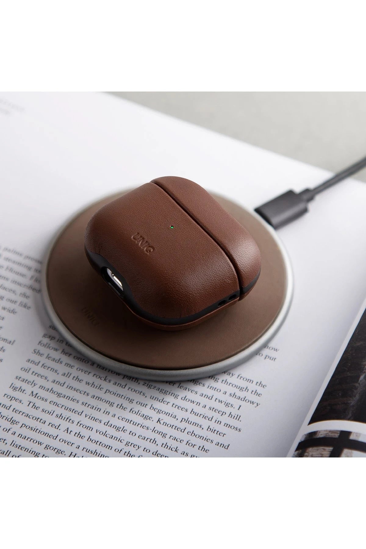 Uniq Airpods 3 (3.nesil) Terra Genuine Deri Kılıf