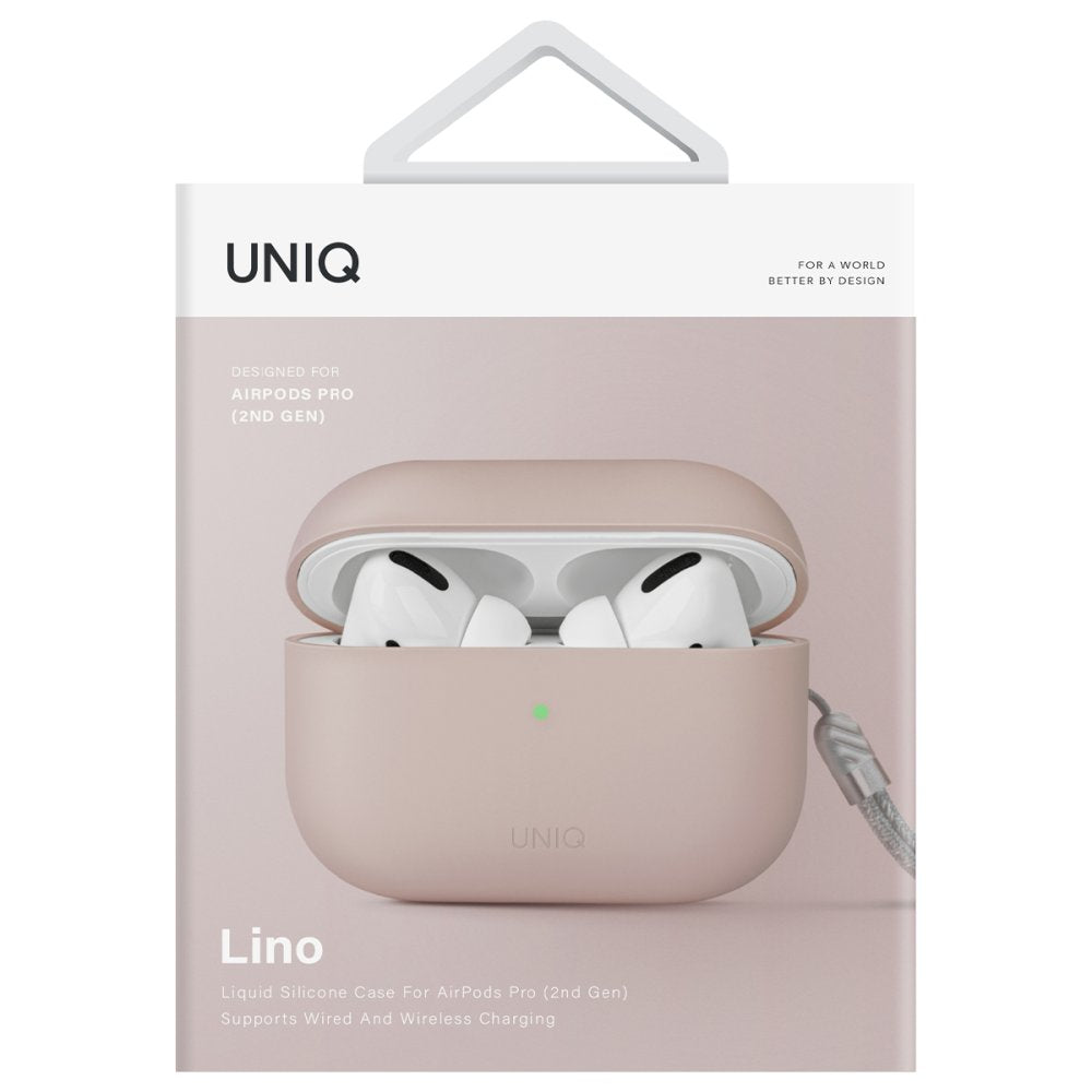 Uniq Airpods Pro 2 (2.nesil) Lino Silikon Kılıf