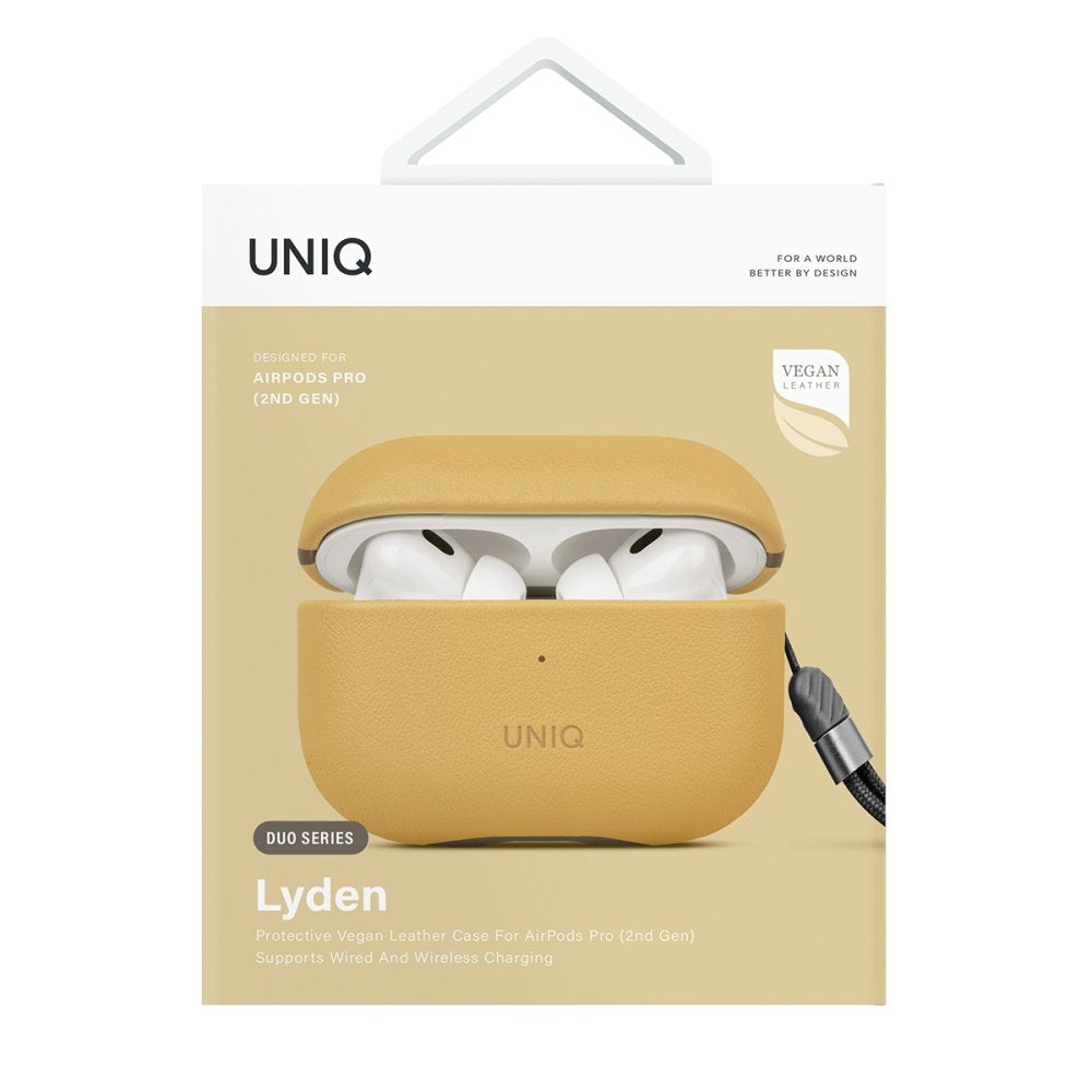 Uniq Airpods Pro 2 (2.nesil) Lyden DS Deri Kılıf