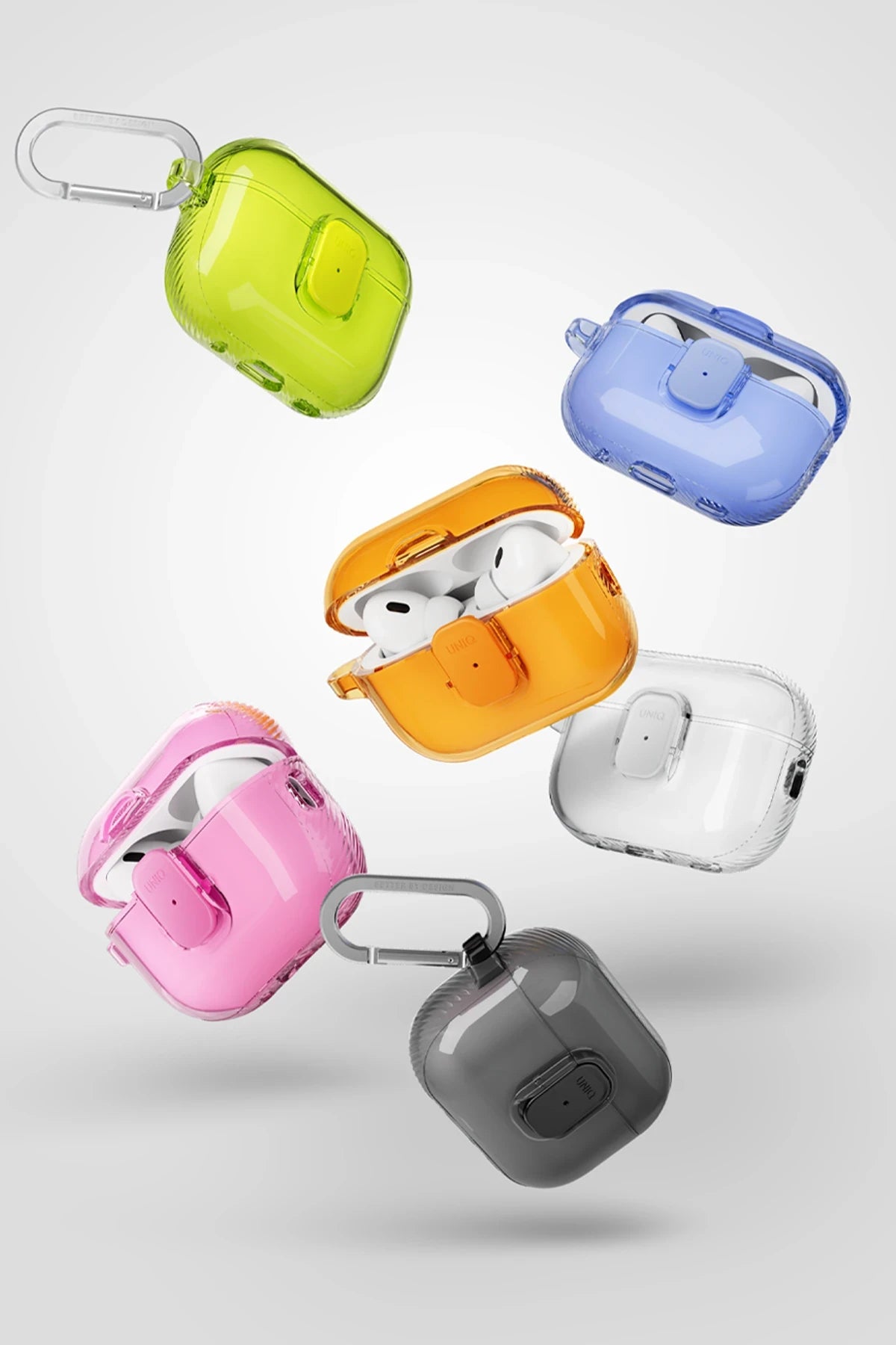 Uniq Airpods Pro 2 (2.nesil) Glase Pro Kilitli Kılıf