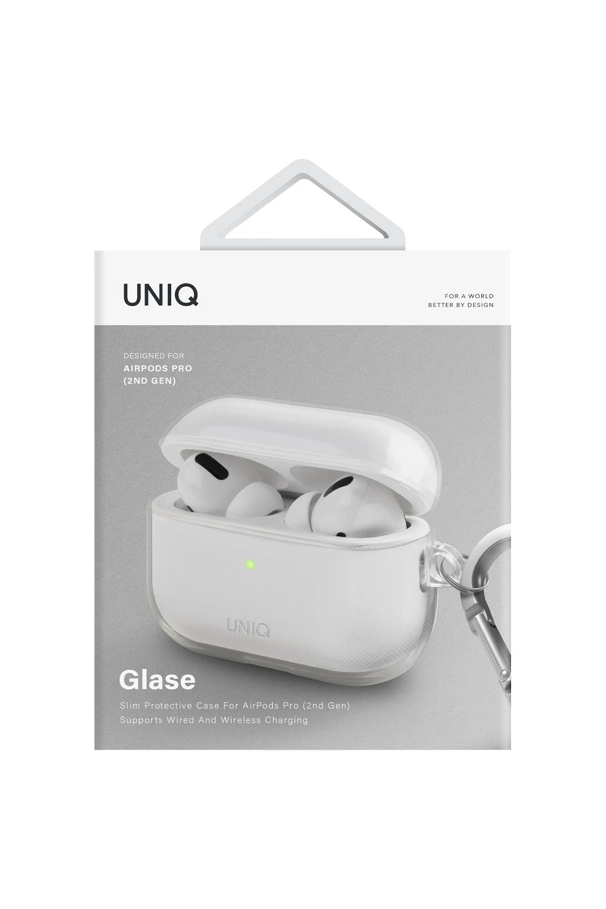 Uniq Airpods Pro 2 (2.nesil) Glase Silikon Kılıf