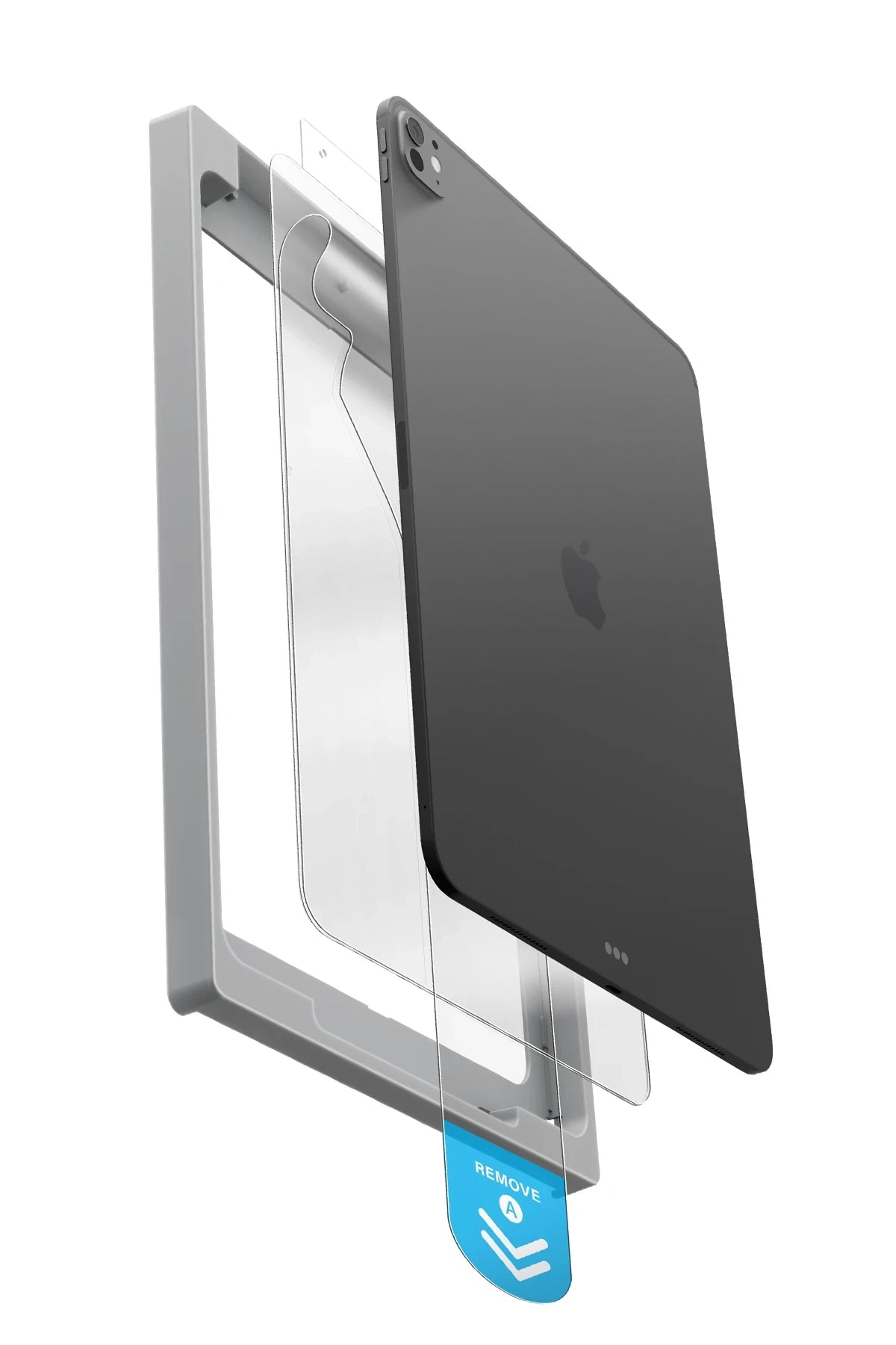 Uniq Apple iPad Pro 11 (2024) Optix Exofit Applicator HD Tablet Cam Ekran Koruyucu