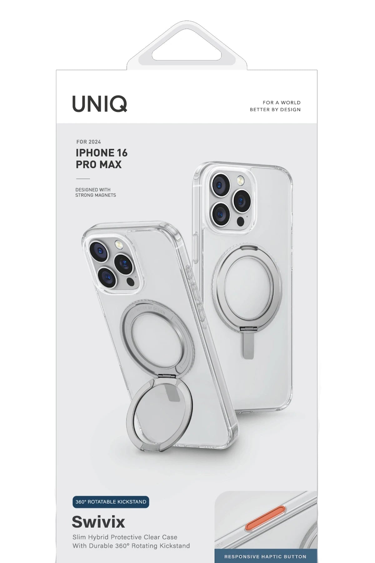 Uniq Apple iPhone 16 Plus Swivix Rotating Kickstand Telefon Kılıfı