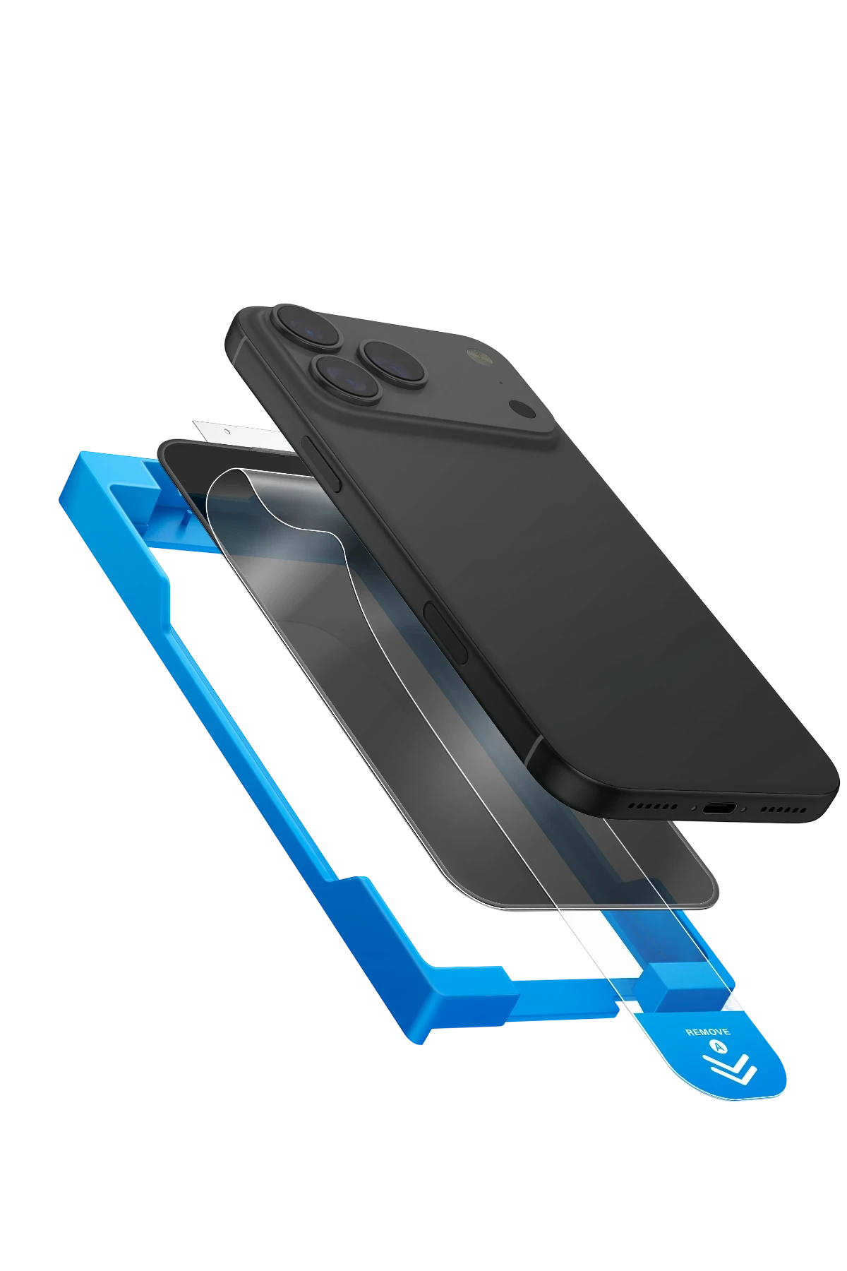 Uniq Apple iPhone 17 Air Optix Exofit Privacy Applicator Cam Ekran Koruyucu
