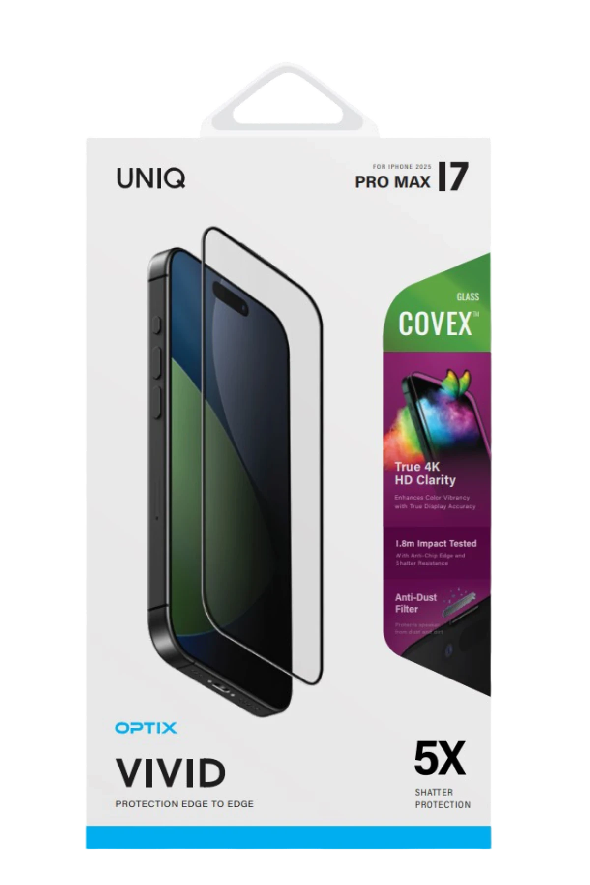 Uniq Apple iPhone 17 Air Optix Covex Vivid Cam Ekran Koruyucu
