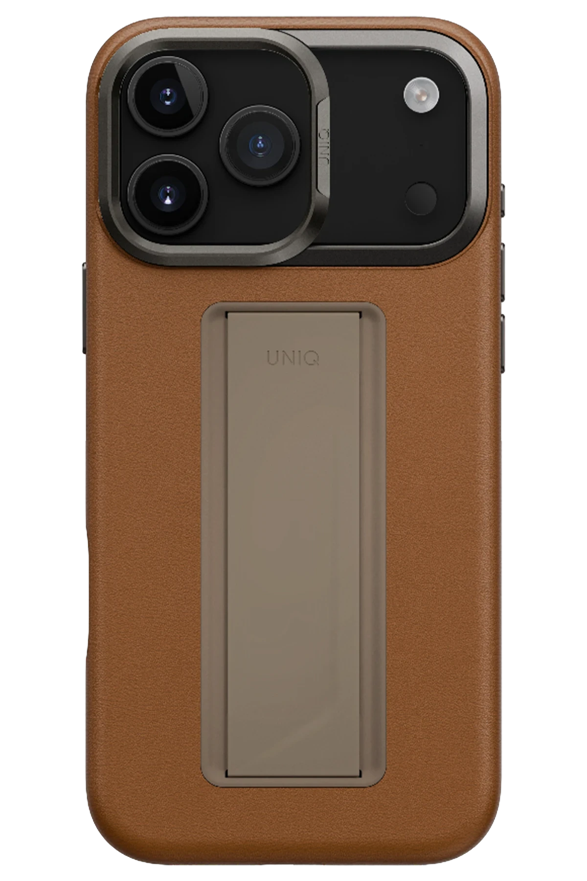 Uniq Apple iPhone 17 Pro Max Heldro Pro Magsafe Standlı Deri Telefon Kılıfı