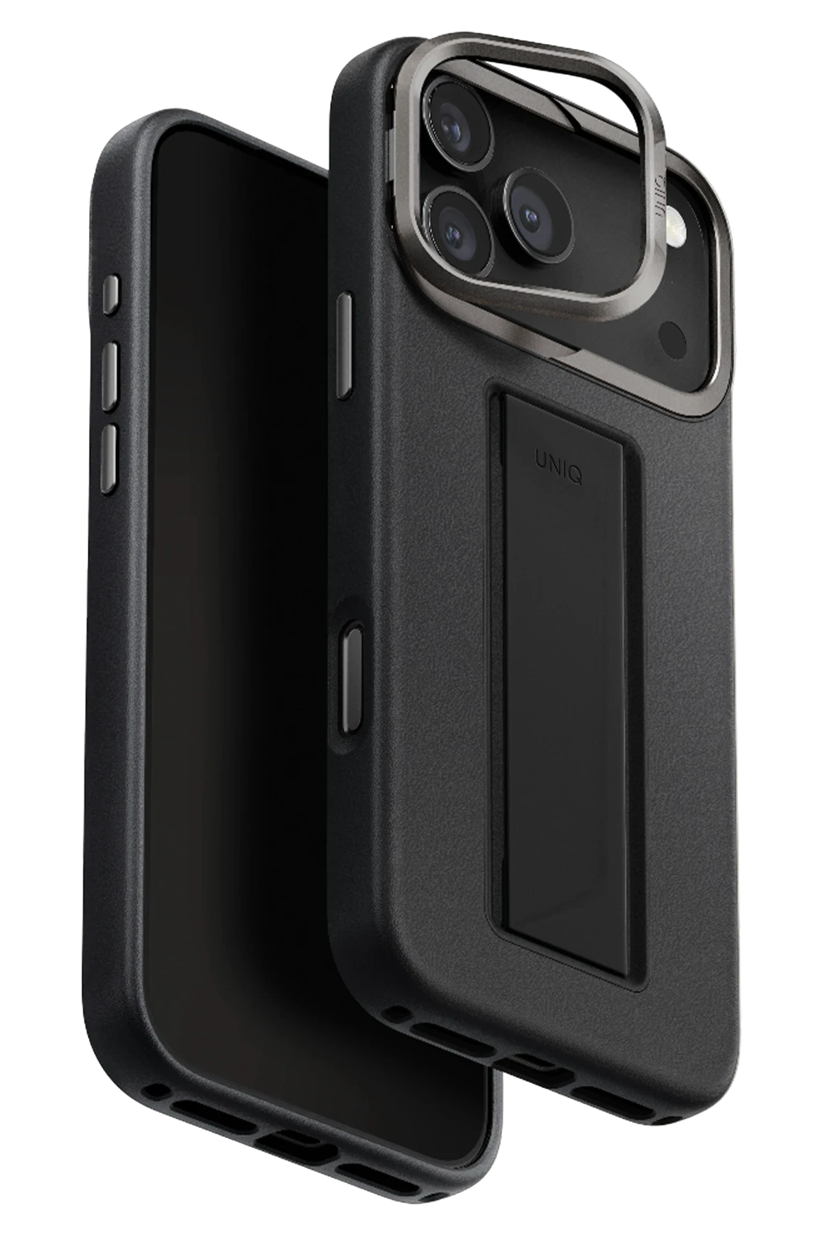 Uniq Apple iPhone 17 Pro Max Heldro Pro Magsafe Standlı Deri Telefon Kılıfı