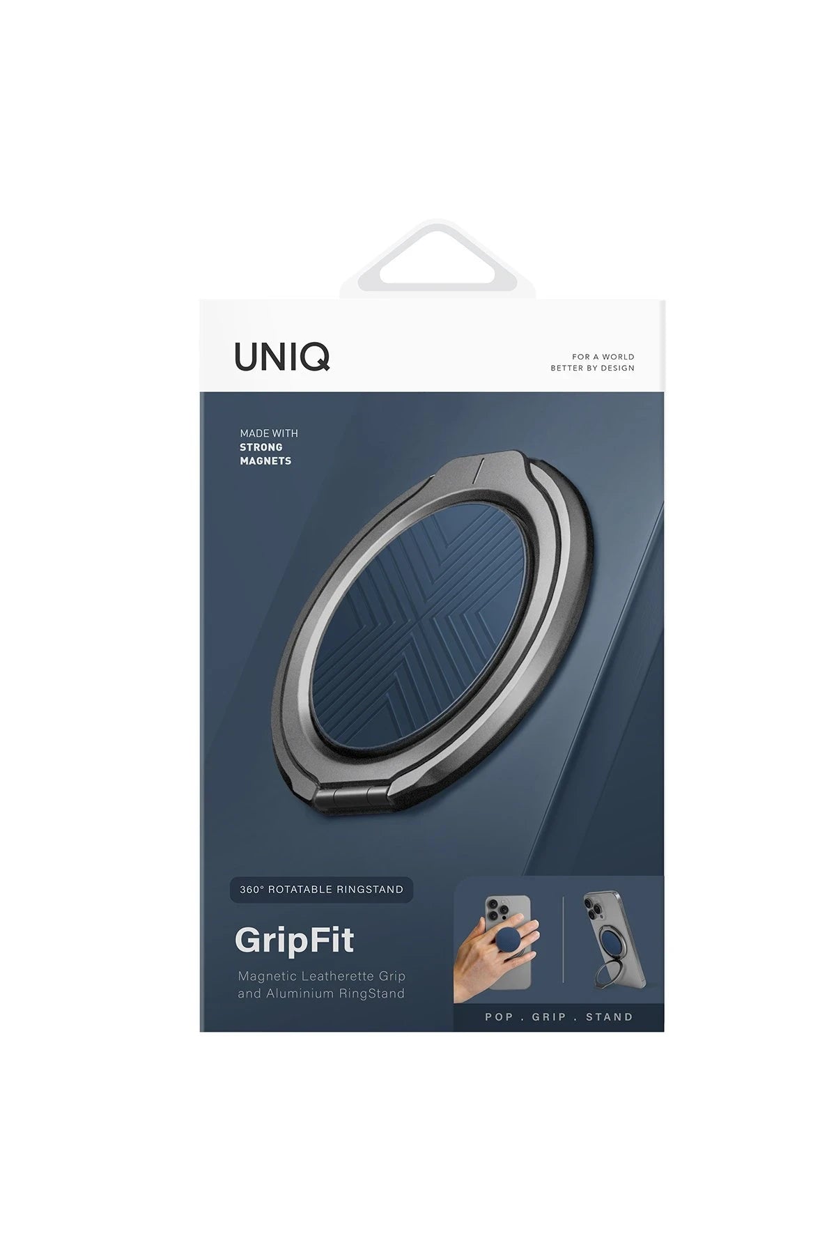 Uniq GripFit Classic 360 Manyetik Magsafe Kickstand Yüzük