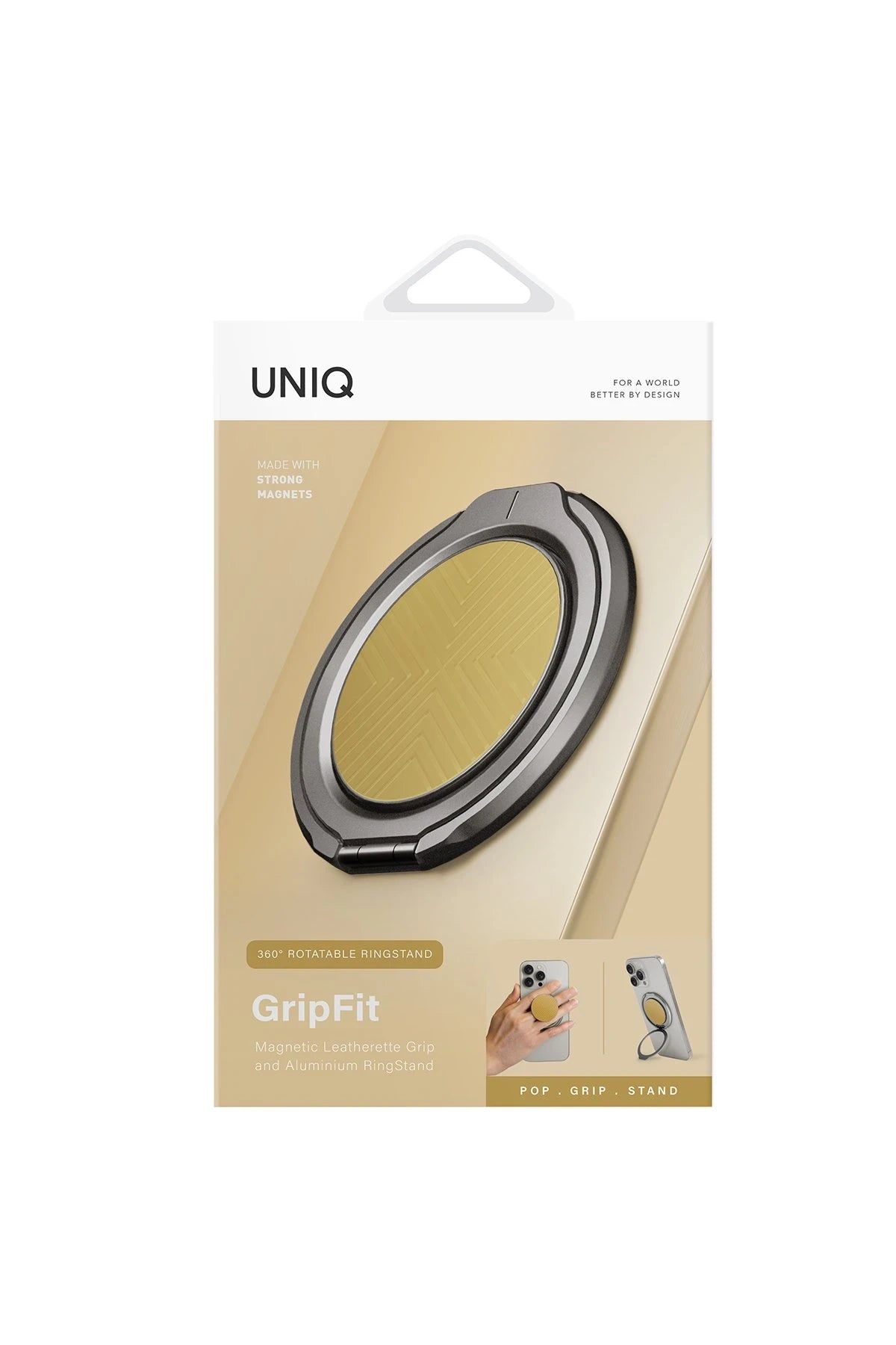 Uniq GripFit Classic 360 Manyetik Magsafe Kickstand Yüzük