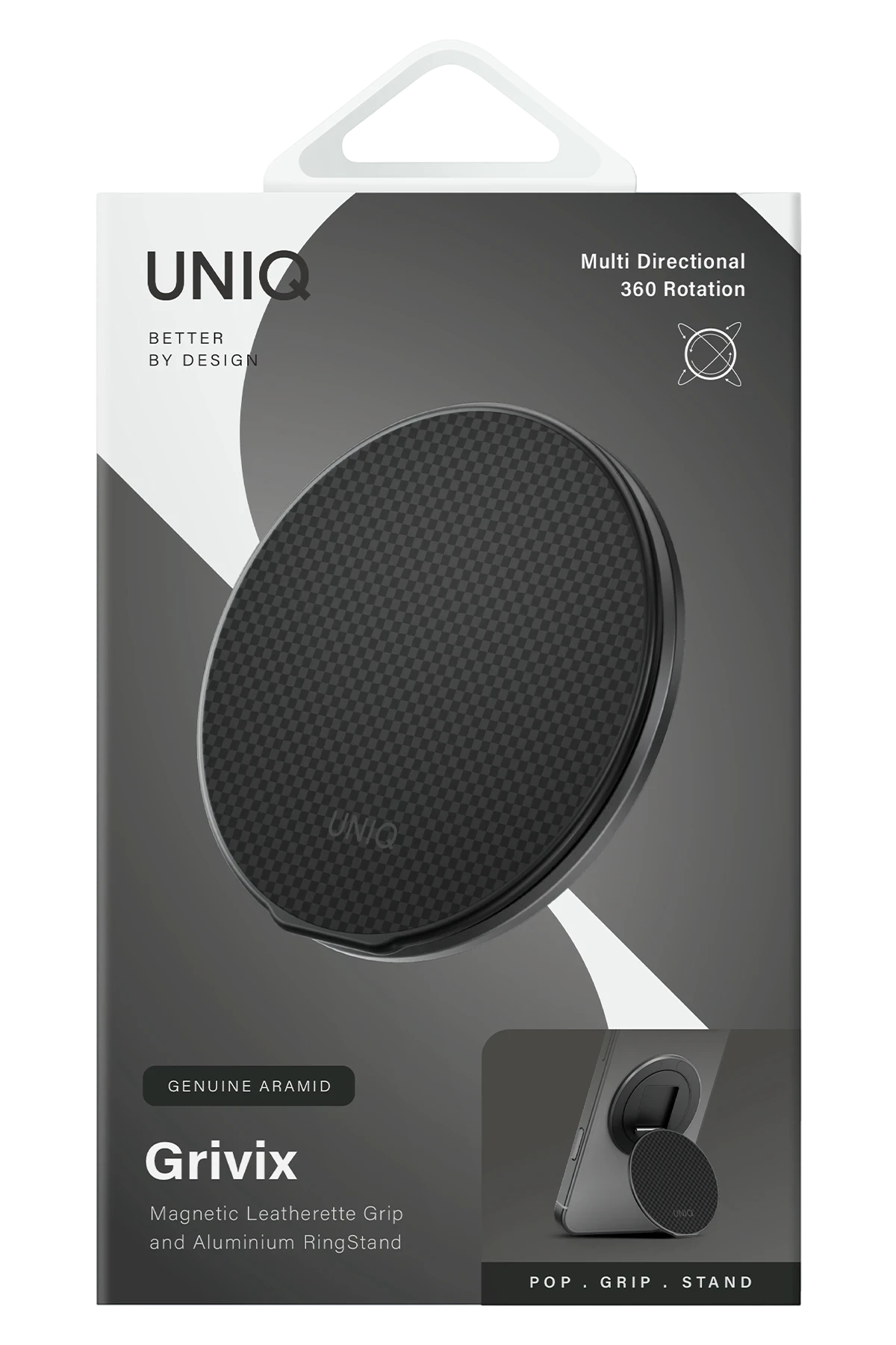Uniq Grivix Premium 360 Manyetik Magsafe Kickstand Yüzük