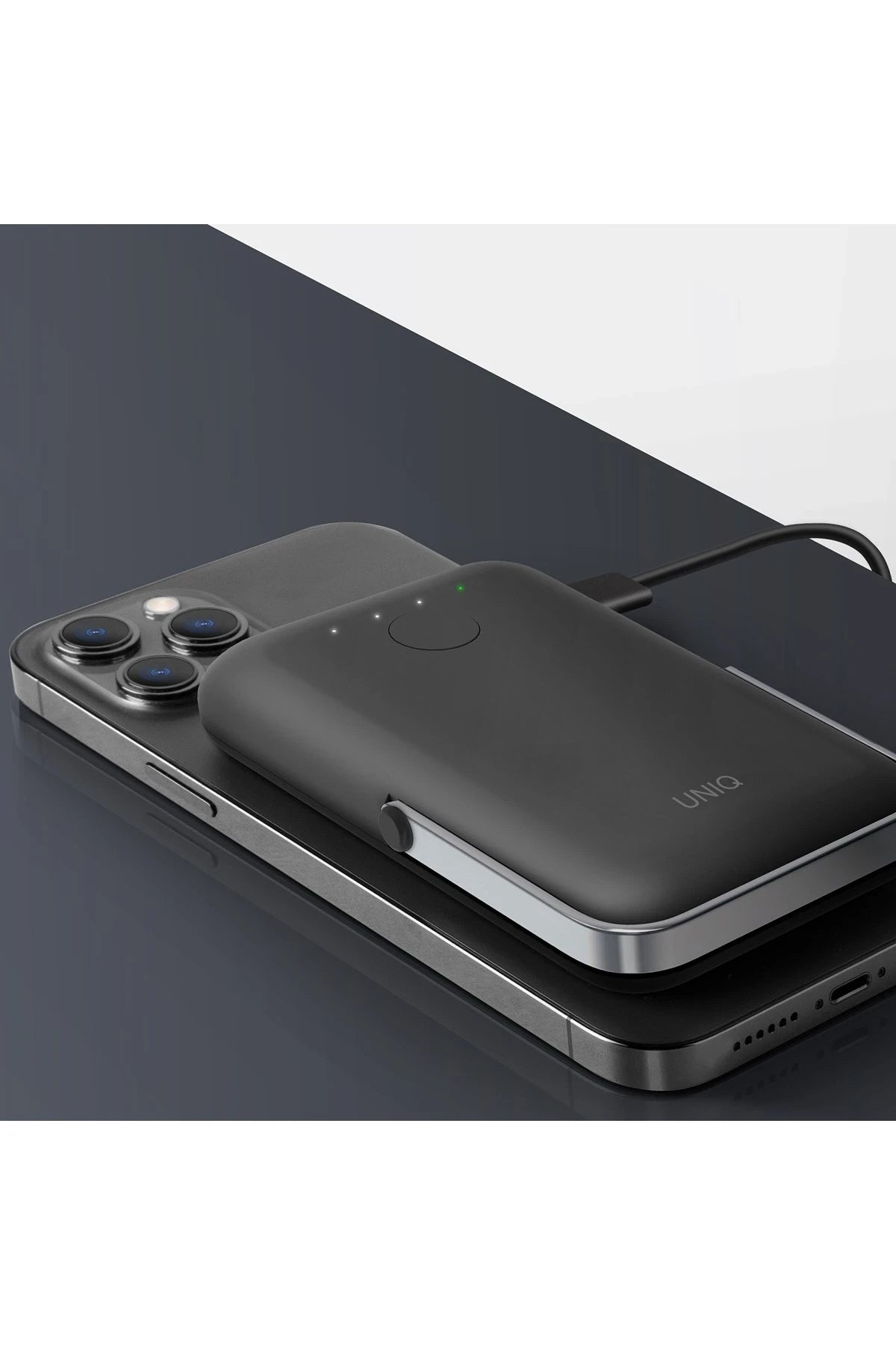 Uniq Hoveo 5.000mAh Manyetik PD Kablosuz Type-C Standlı Powerbank