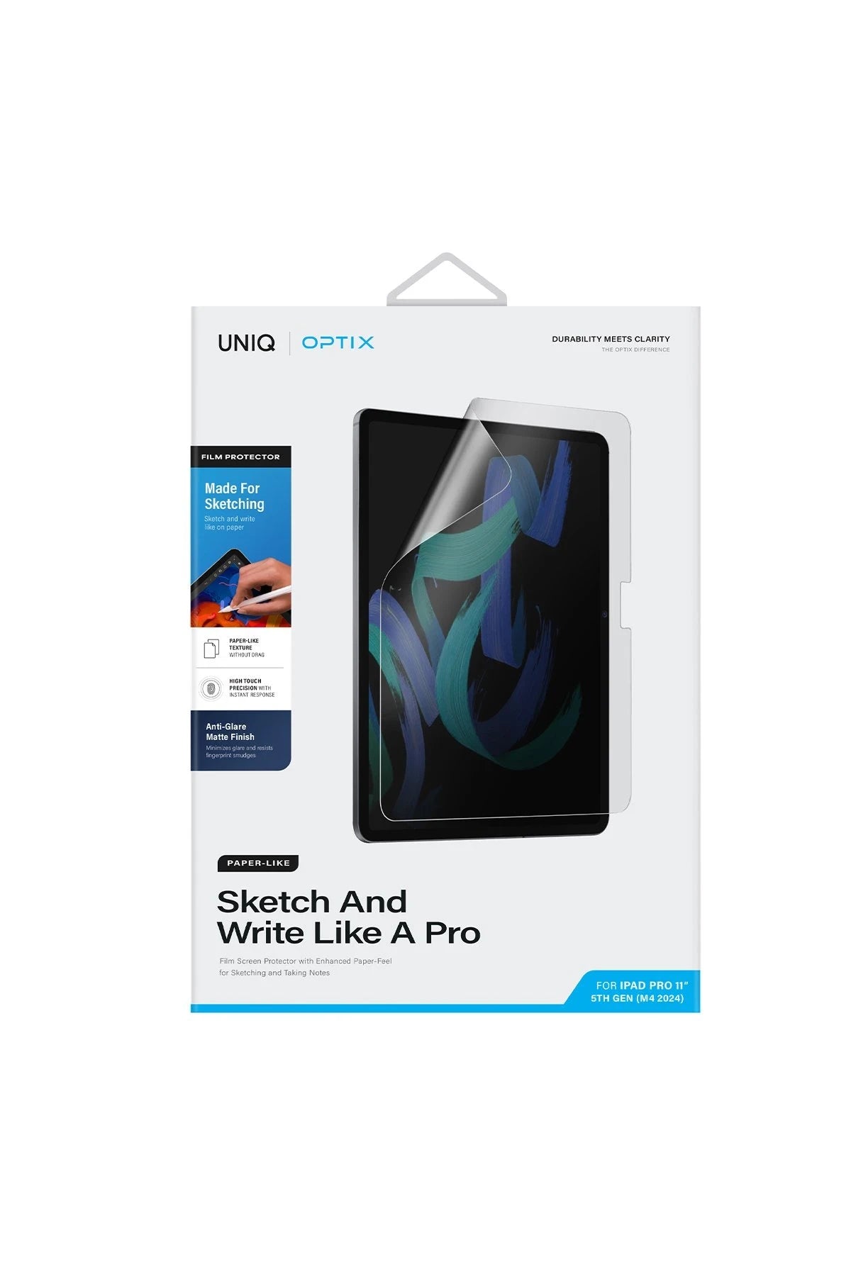Uniq iPad Pro 11 (2024) Optix Paper Sketch Tablet Nano Koruyucu