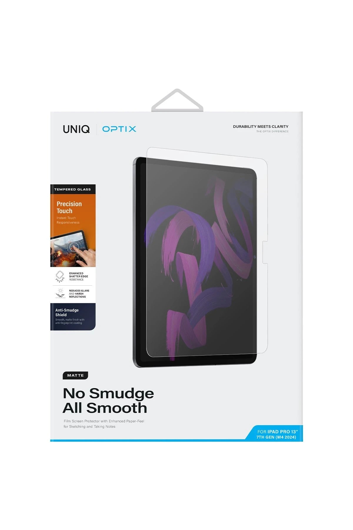 Uniq iPad Pro 13 (2024) Optix Tablet Mat Ekran Koruyucu
