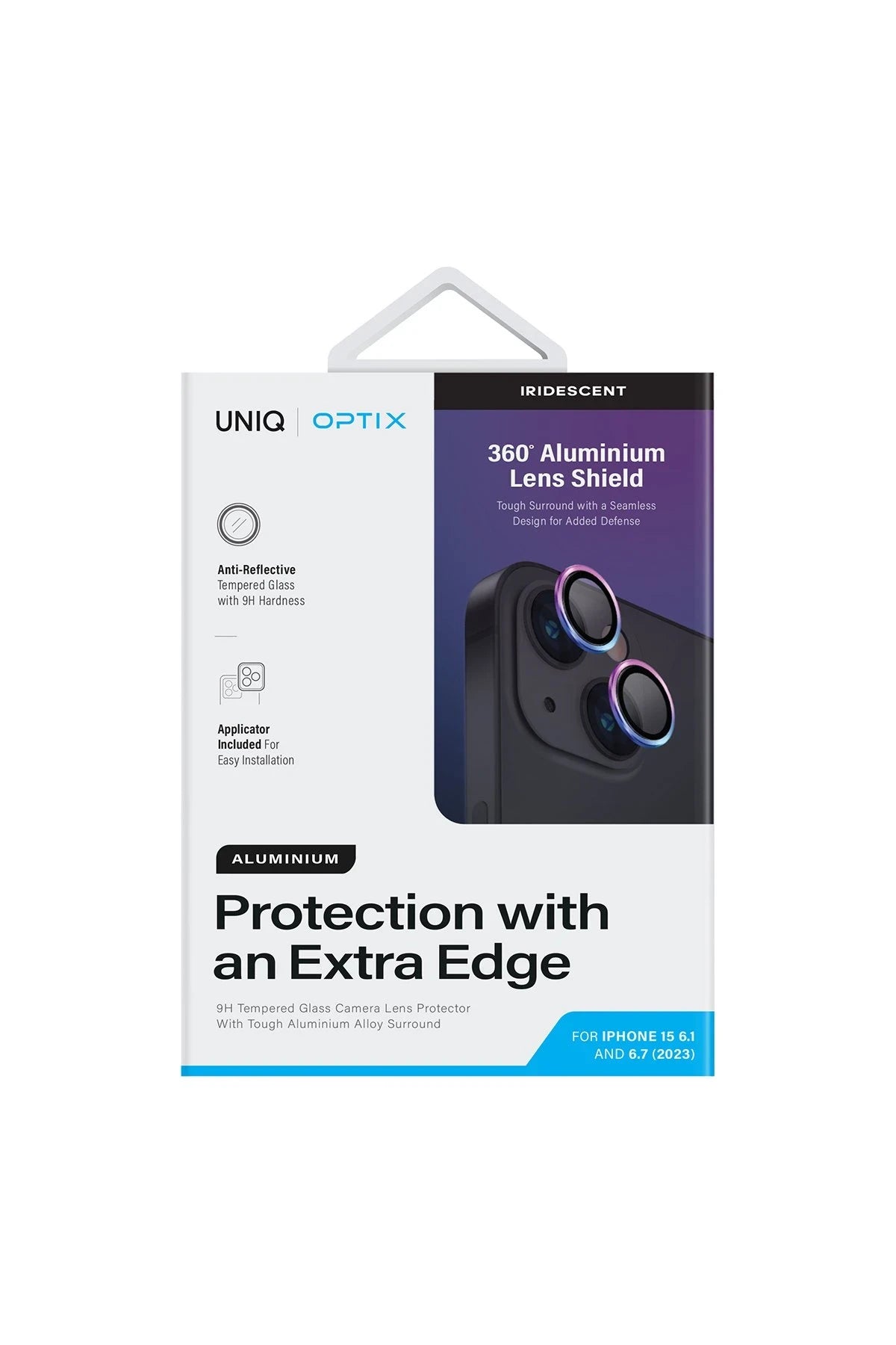 Uniq iPhone 15 Optix Alüminyum Kamera Lens Koruyucu
