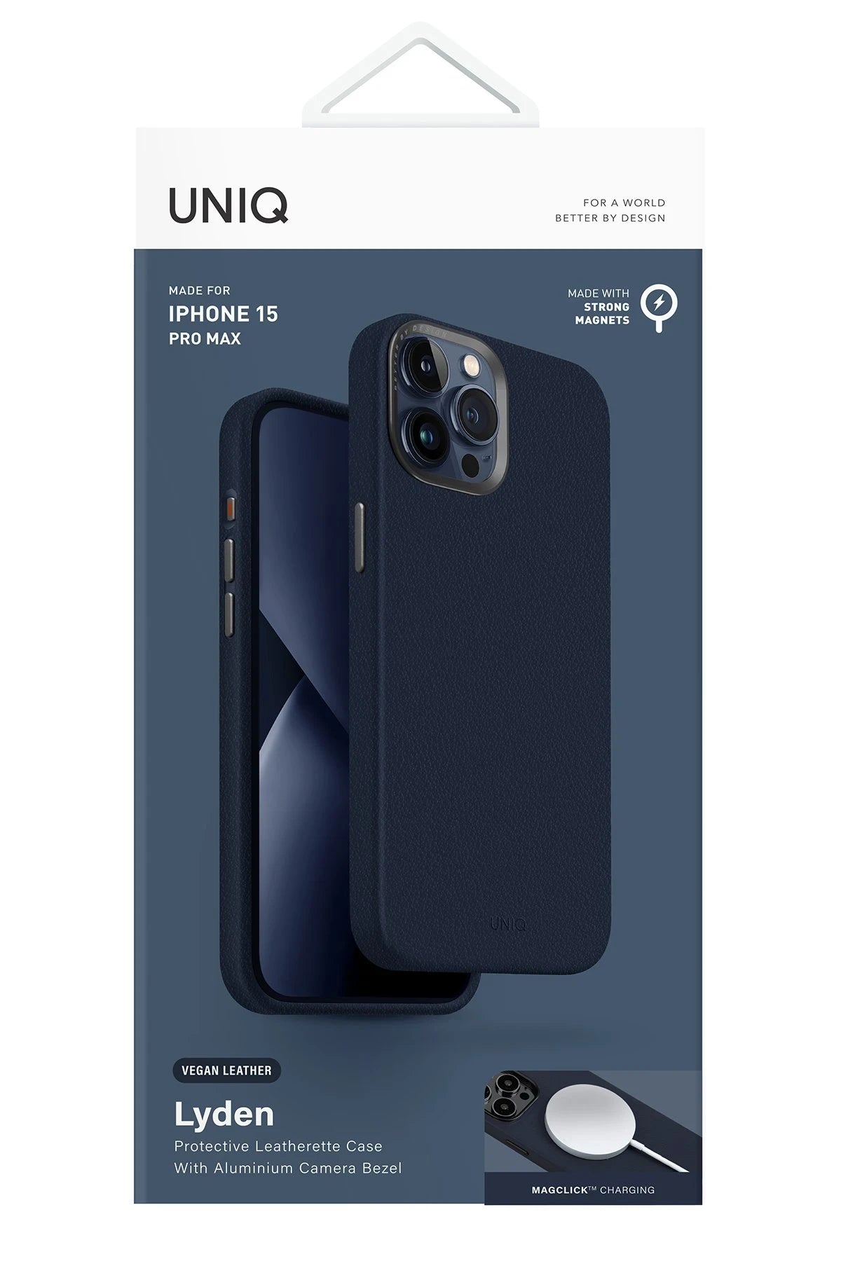 Uniq iPhone 15 Pro Max Lyden Magsafe Deri Telefon Kılıfı