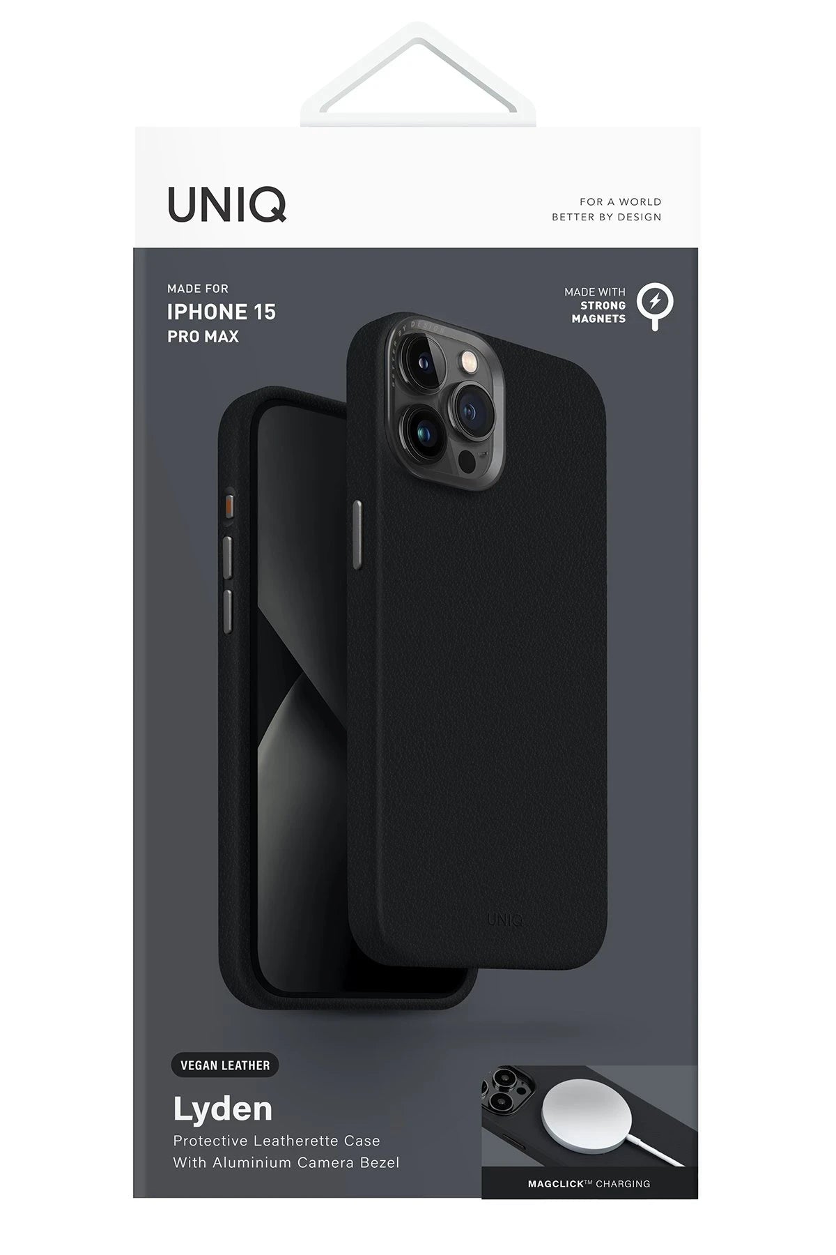 Uniq iPhone 15 Pro Max Lyden Magsafe Deri Telefon Kılıfı