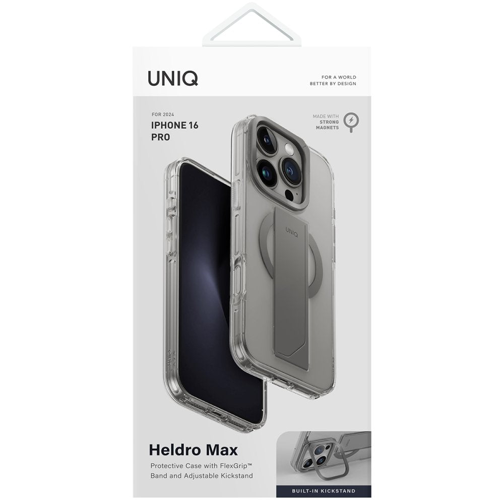 Uniq iPhone 16 Pro Heldro Max Magsafe Standlı Telefon Kılıfı