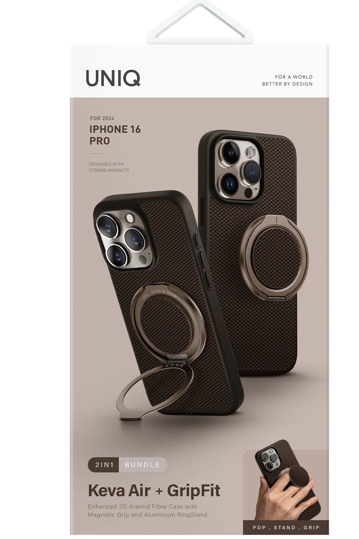 Uniq iPhone 16 Pro Keva Air Magsafe Gripfit Premium Telefon Kılıfı