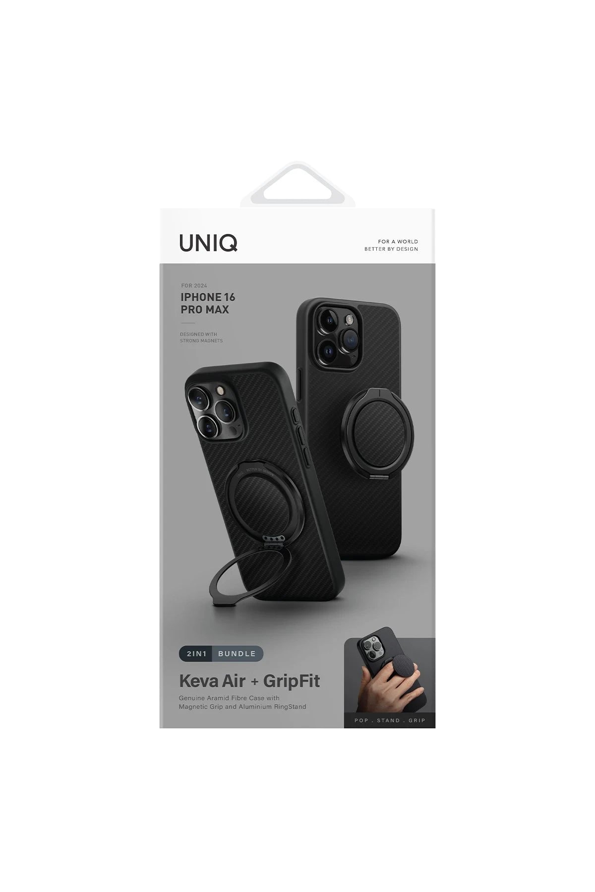 Uniq iPhone 16 Pro Keva Air Magsafe Gripfit Premium Telefon Kılıfı