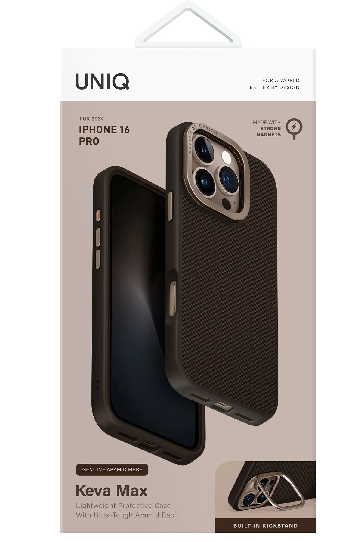 Uniq iPhone 16 Pro Max Keva Max Karbon Magsafe Telefon Kılıfı